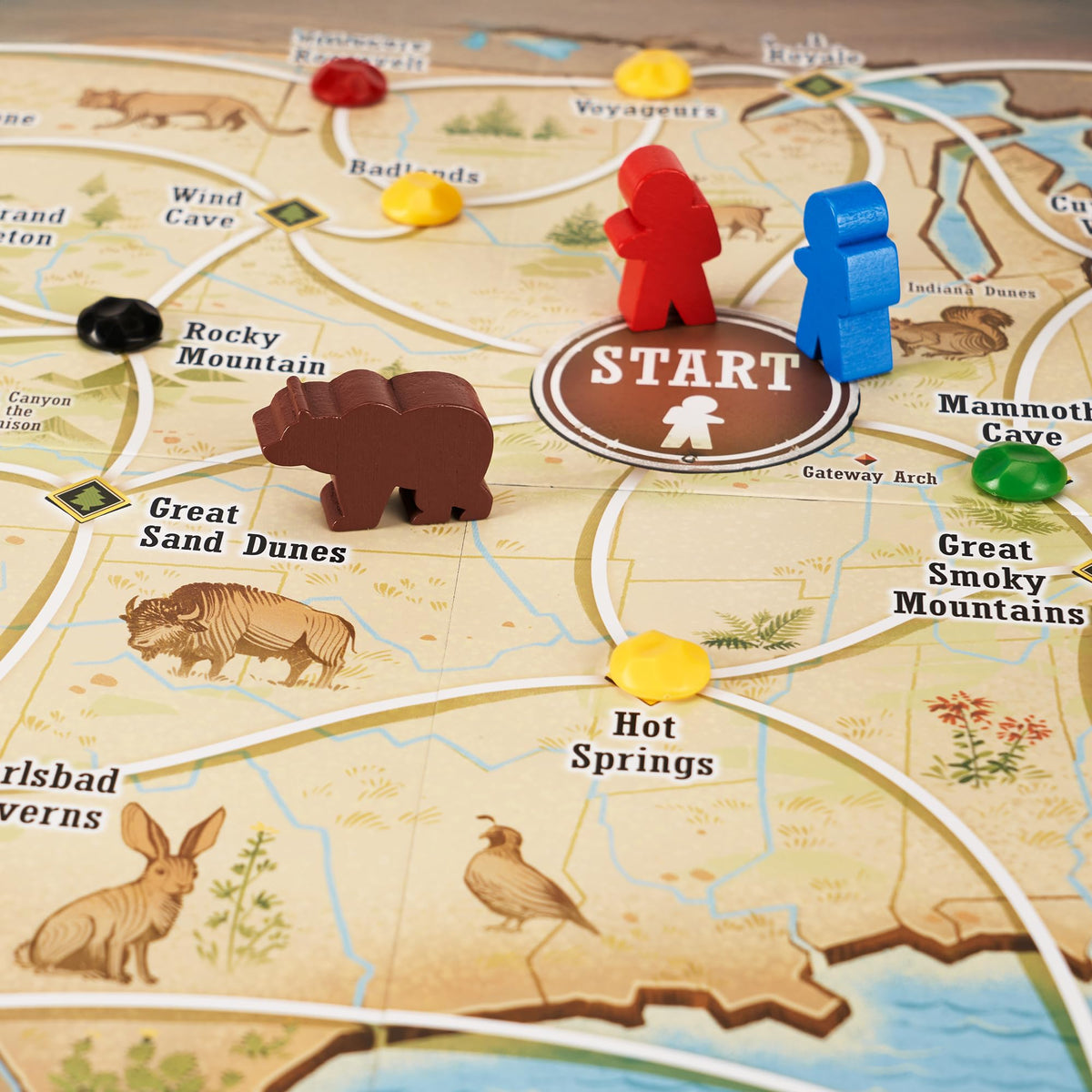 Underdog Games Trekking the National Parks – Award-Winning Family Board Game (Ages 10+)