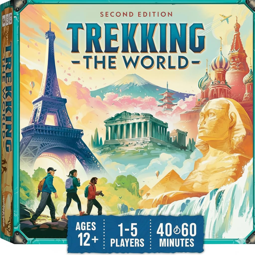 Underdog Games Trekking the World 2nd Edition – Award-Winning Family Strategy Board Game