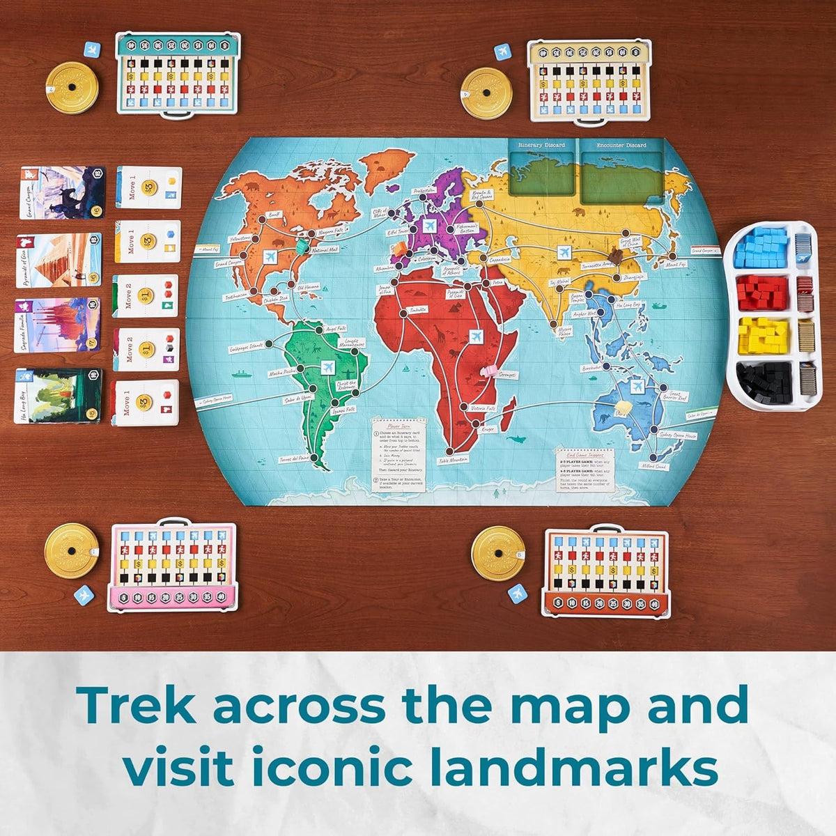 Underdog Games Trekking the World 2nd Edition – Award-Winning Family Strategy Board Game