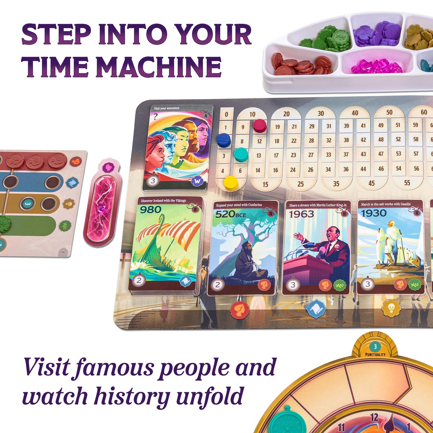 Underdog Games Trekking Through History — Award-Winning Family Board Game (Ages 10+)