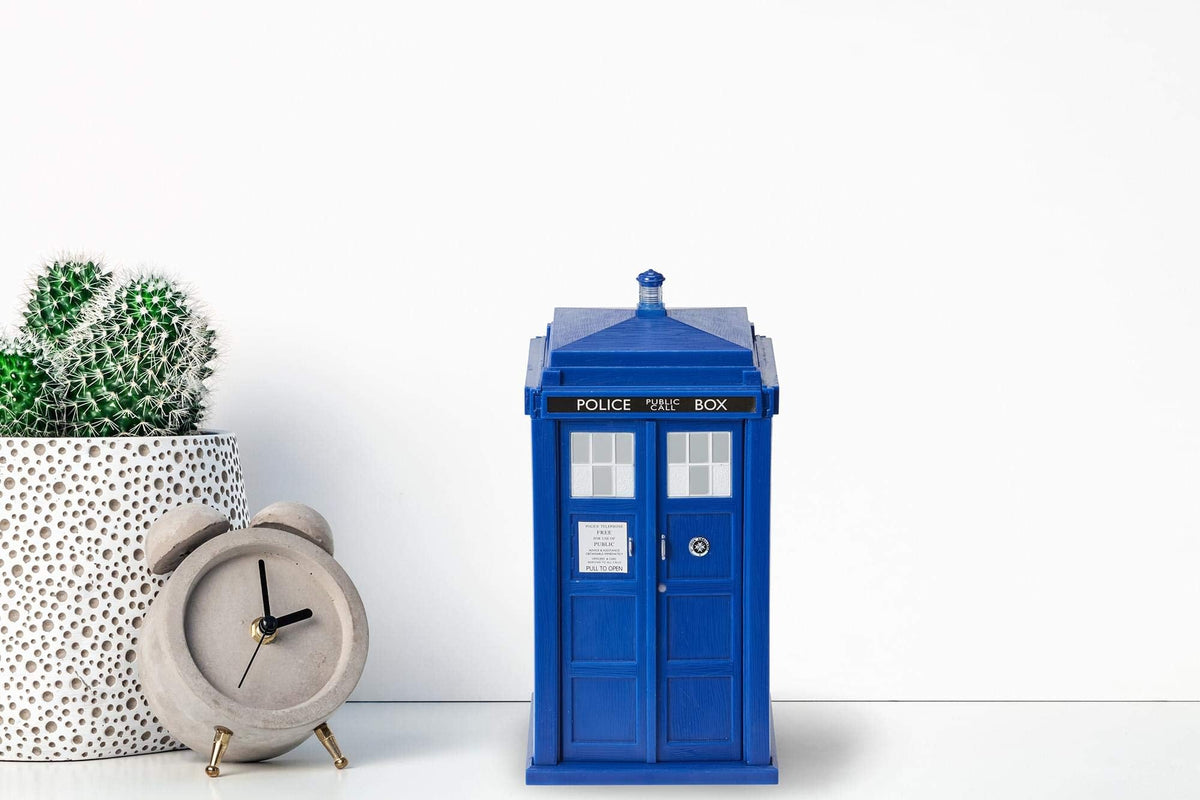 Underground Toys Doctor Who TARDIS Bank — Electronic Talking Money Bank with Lights and Opening Doors