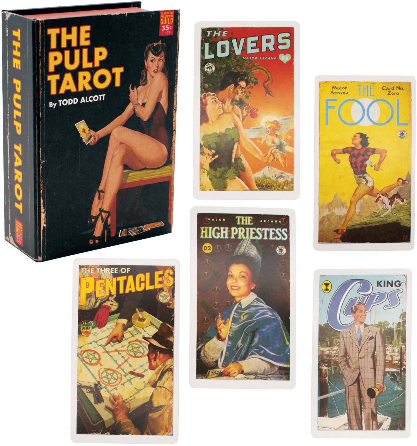 Pulp Magazines Themed Tarot Deck – 78 Cards | The Unemployed Philosophers Guild