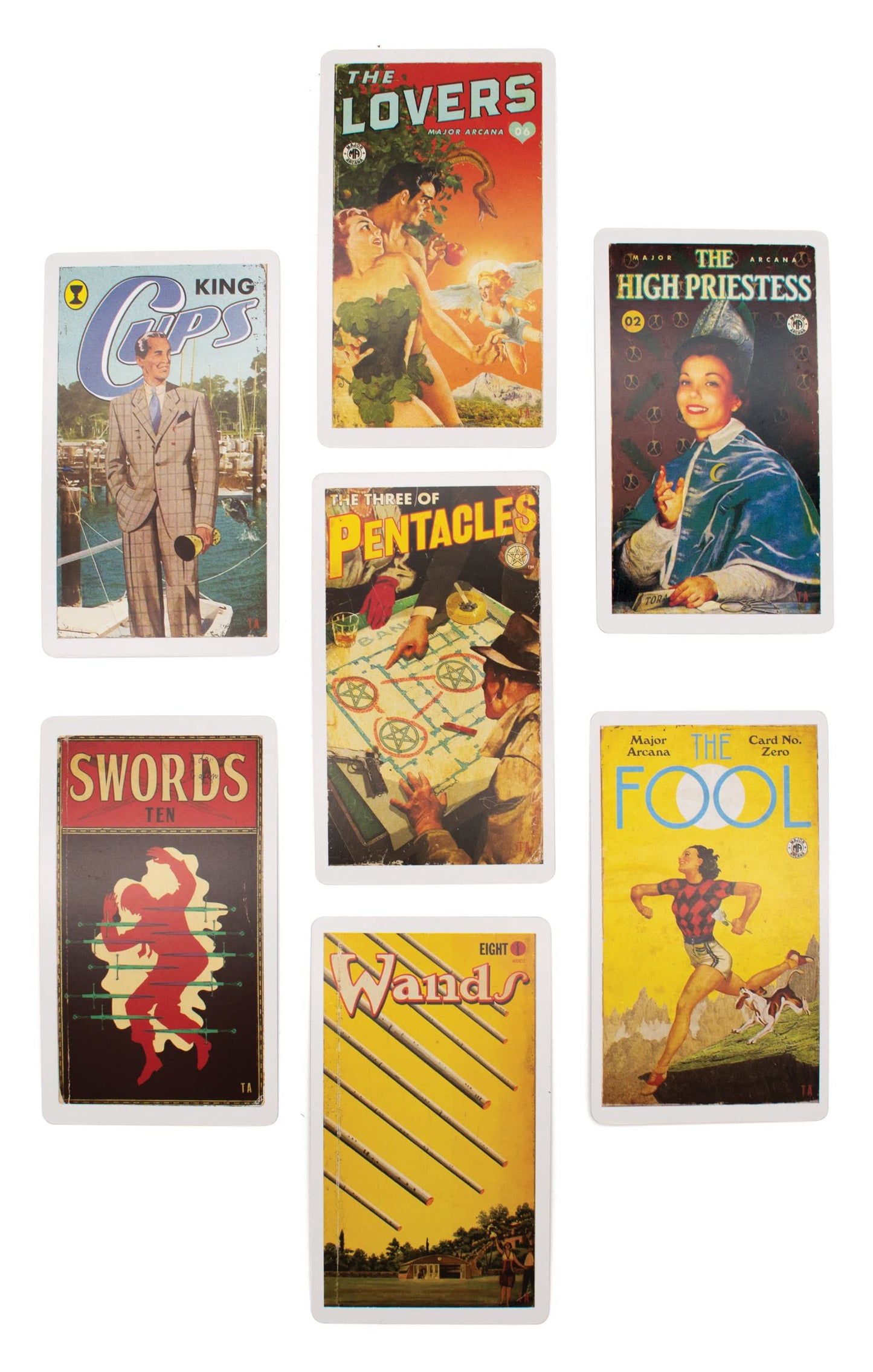Pulp Magazines Themed Tarot Deck – 78 Cards | The Unemployed Philosophers Guild