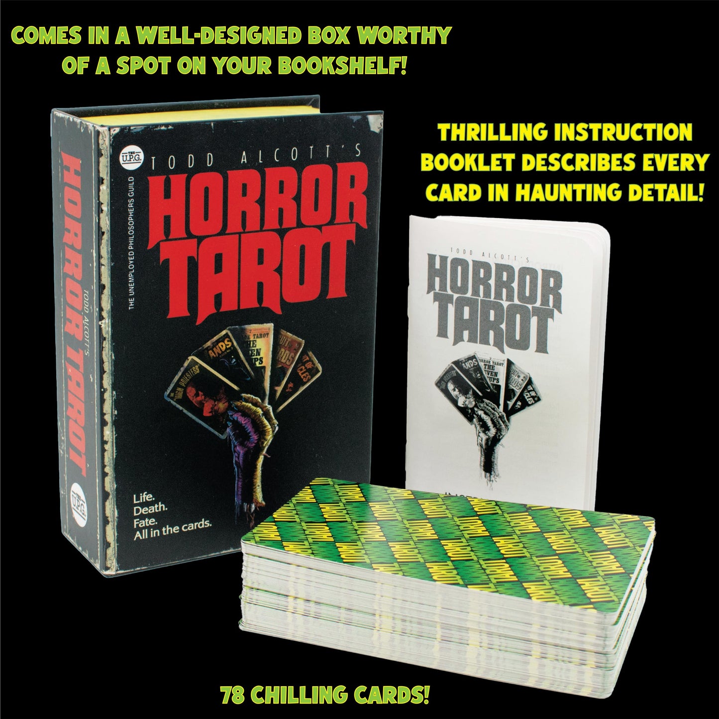 Todd Alcott Horror Tarot – 78-Card Boxed Deck by The Unemployed Philosophers Guild