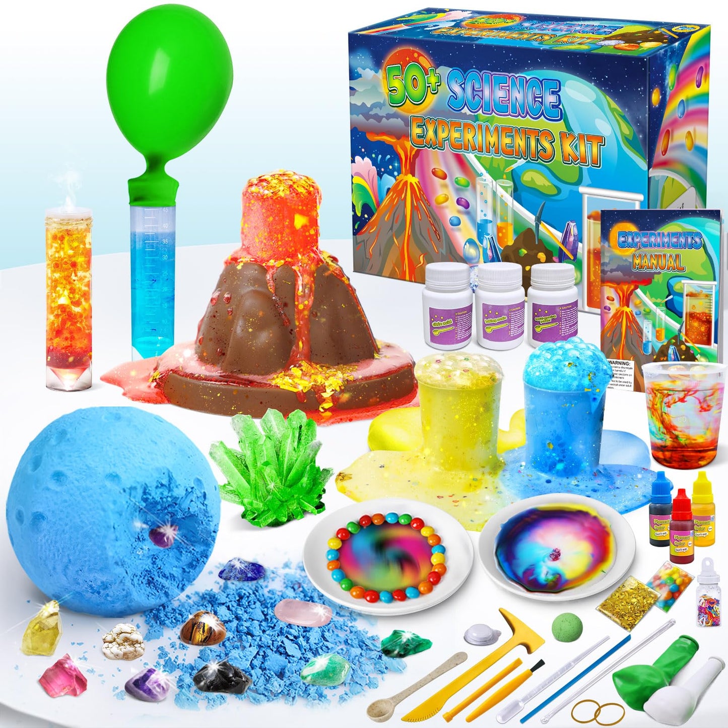 UNGLINGA 50+ Science Lab Experiments Kit for Kids | STEM Activities & Chemistry Set