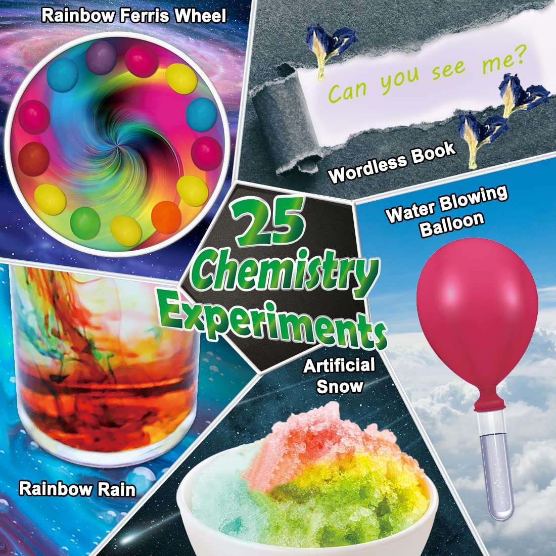 UNGLINGA 70 Lab Experiments Science Kit – Volcano, Fruit Circuits & STEM Activities
