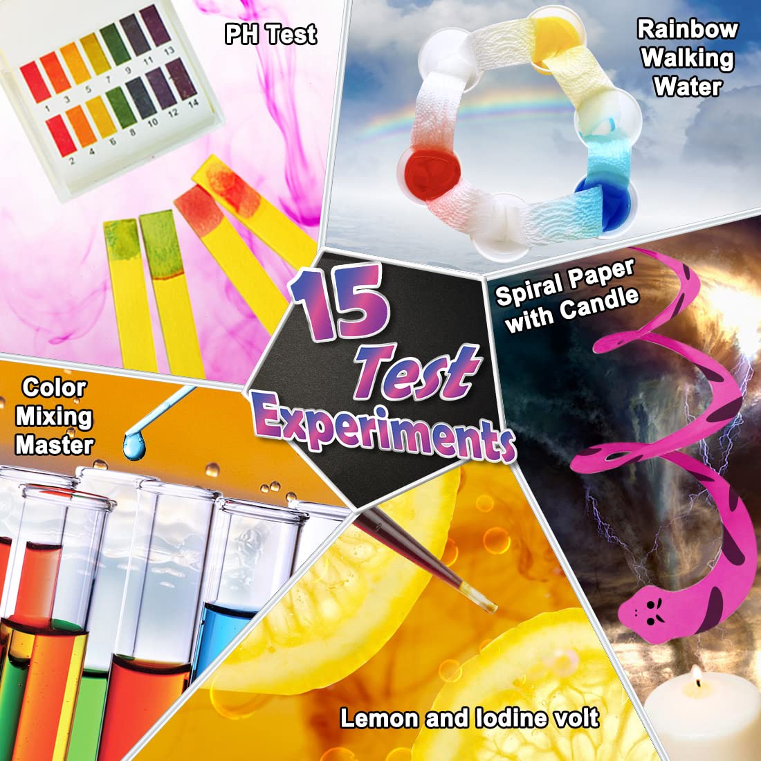 UNGLINGA 70 Lab Experiments Science Kit – Volcano, Fruit Circuits & STEM Activities