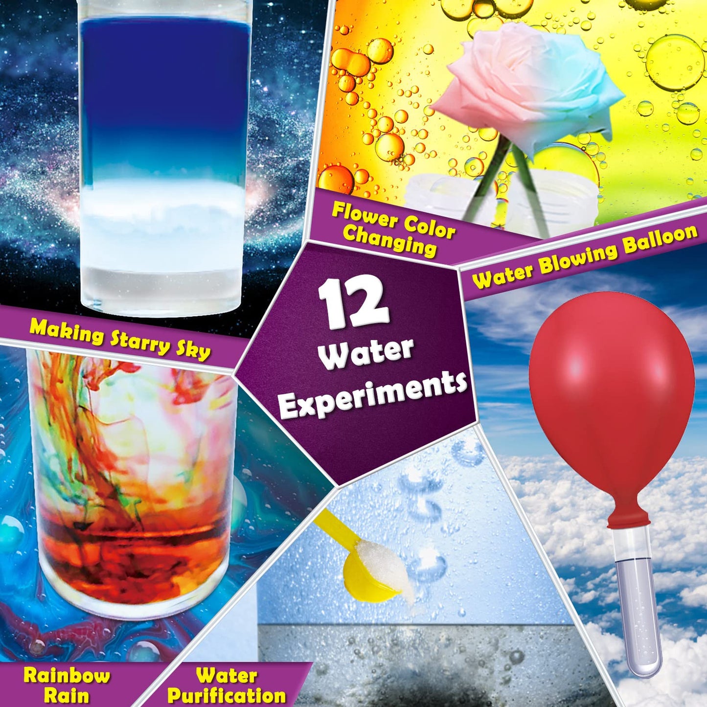 UNGLINGA 30 Experiments Science Kit for Kids – Lab Coat, Safety Glasses & STEM Toys