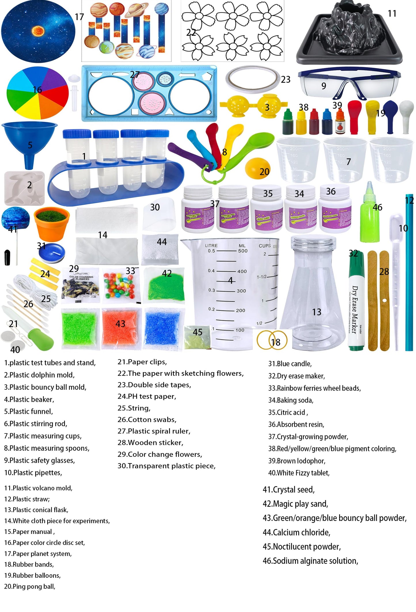 UNGLINGA 250+ Science Experiments Kit for Kids | STEM Chemistry Set & Volcano Lab