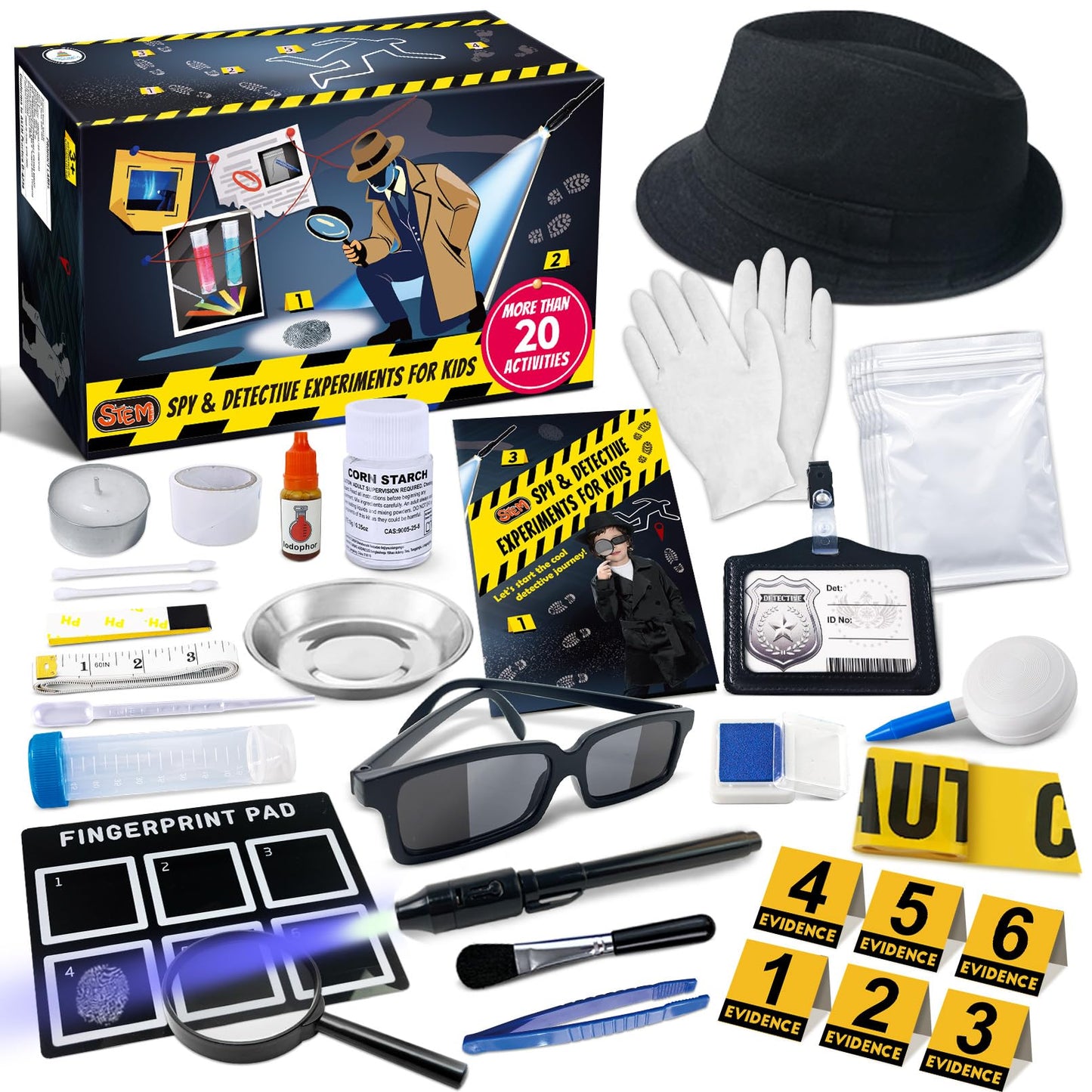 UNGLINGA Kids Spy Kit Detective Set – 20+ STEM Activities for Curious Kids (Ages 5+)