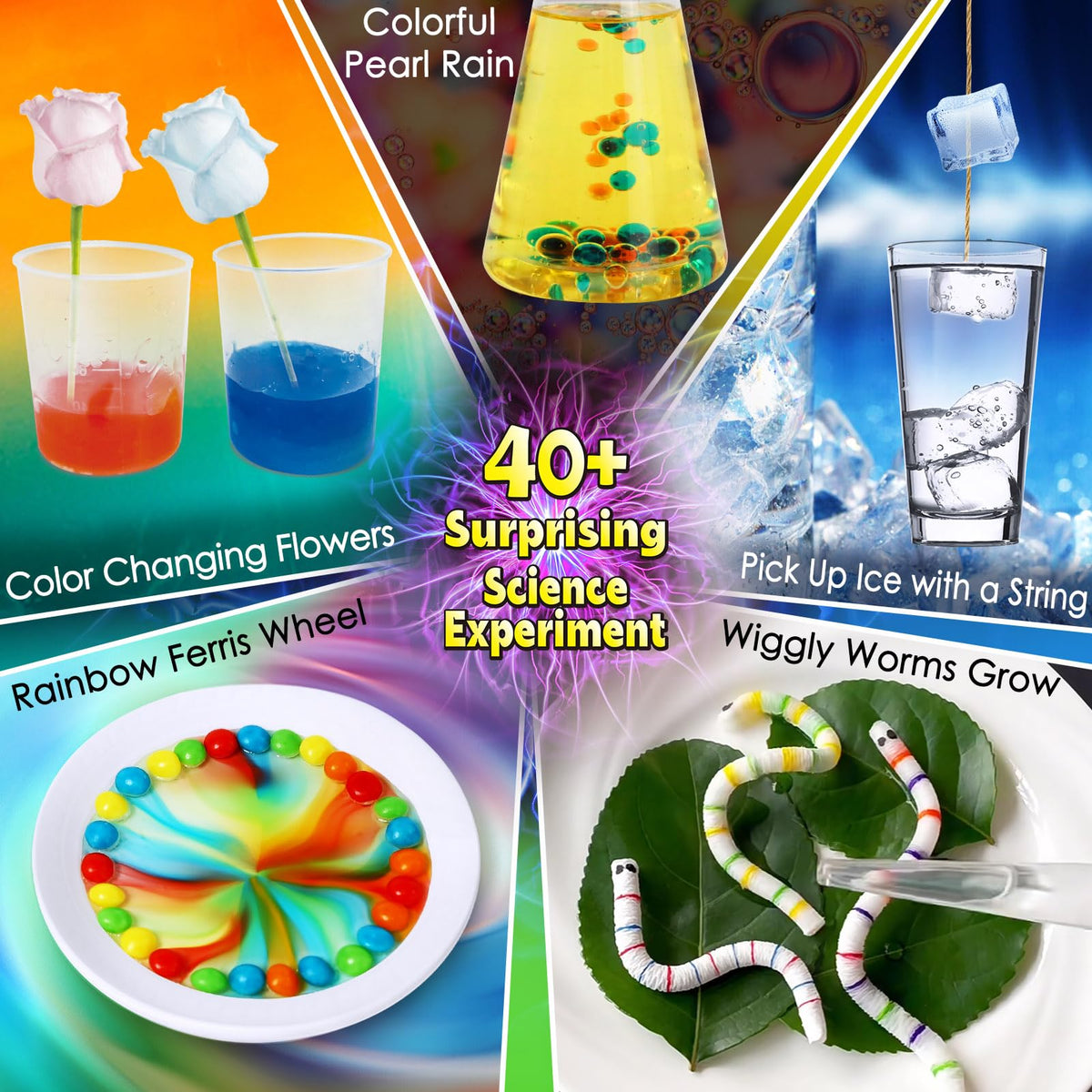 UNGLINGA 40+ Experiments Science Kit for Kids – STEM Chemistry Set