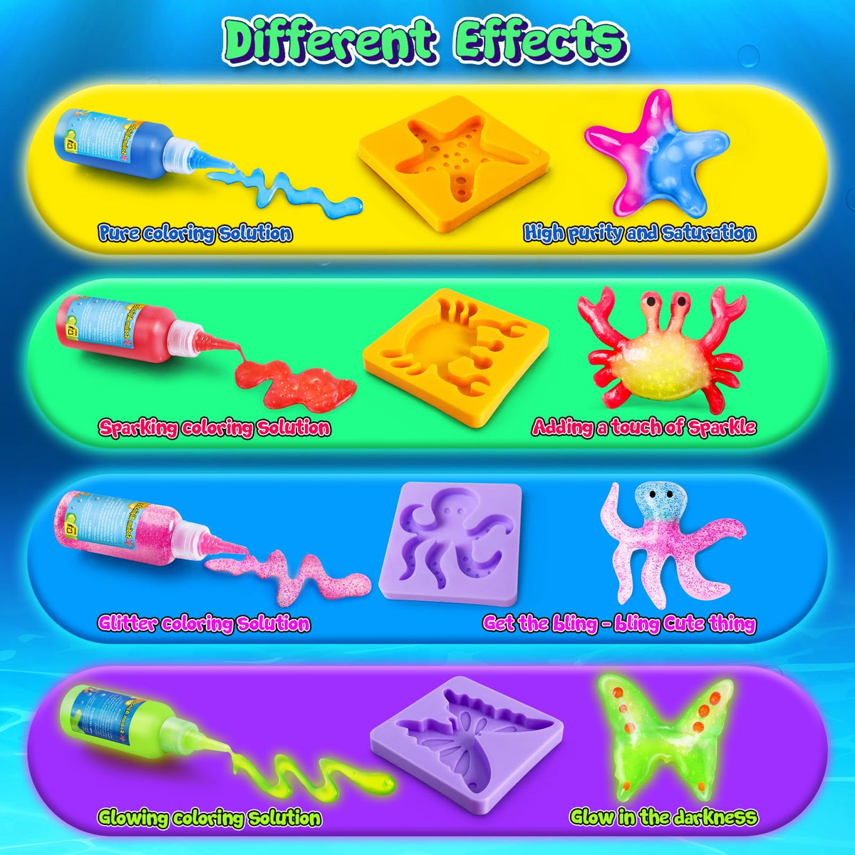 UNGLINGA Magic Water Elf Toy Kit – 18 Colors Craft & Creative Toys for Kids Aged 5–12
