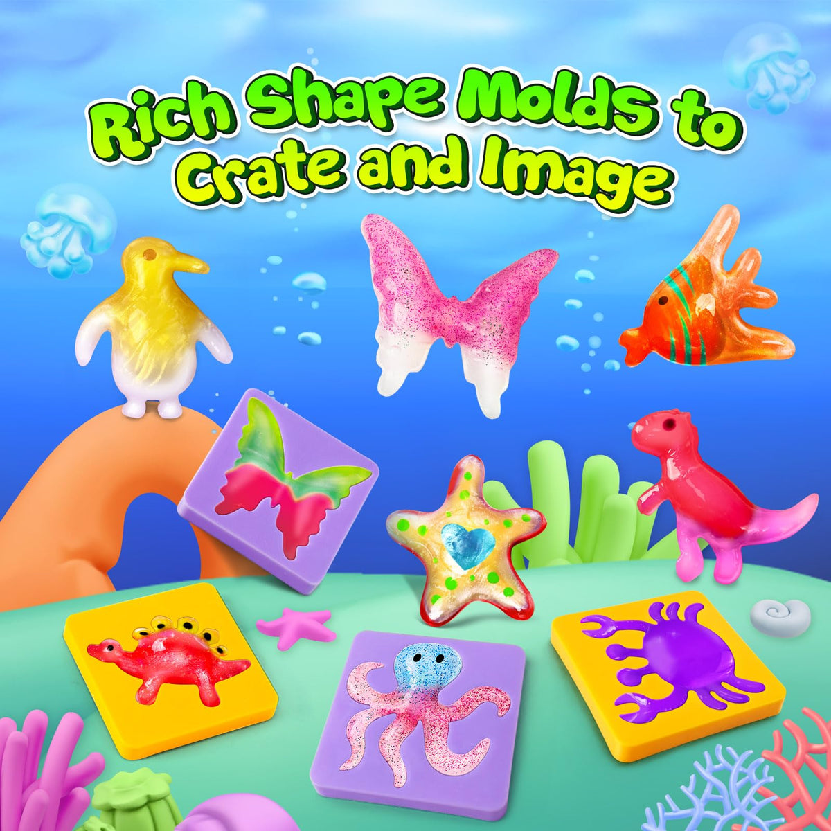 UNGLINGA Magic Water Elf Toy Kit – 18 Colors Craft & Creative Toys for Kids Aged 5–12