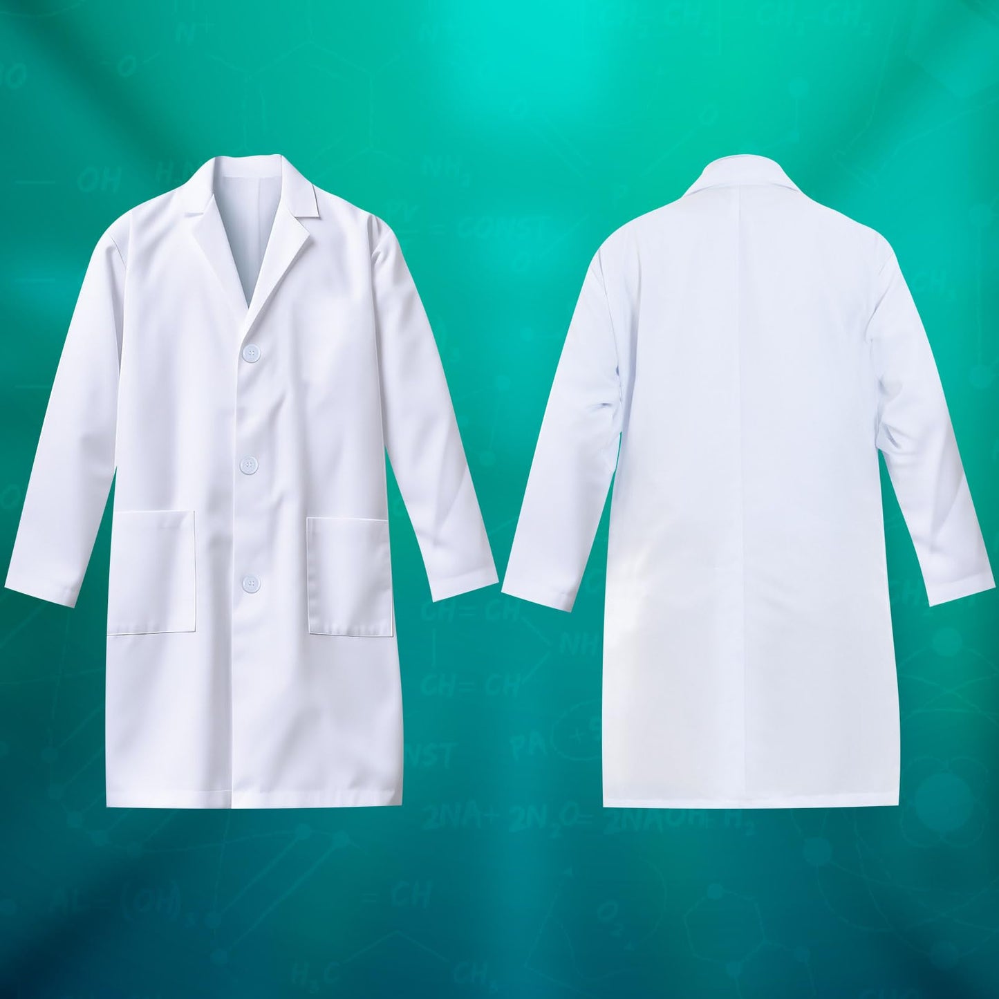 UNGLINGA Kids Lab Coat Doctor Scientist Costume with Science Goggles, ID Card & Test Tube
