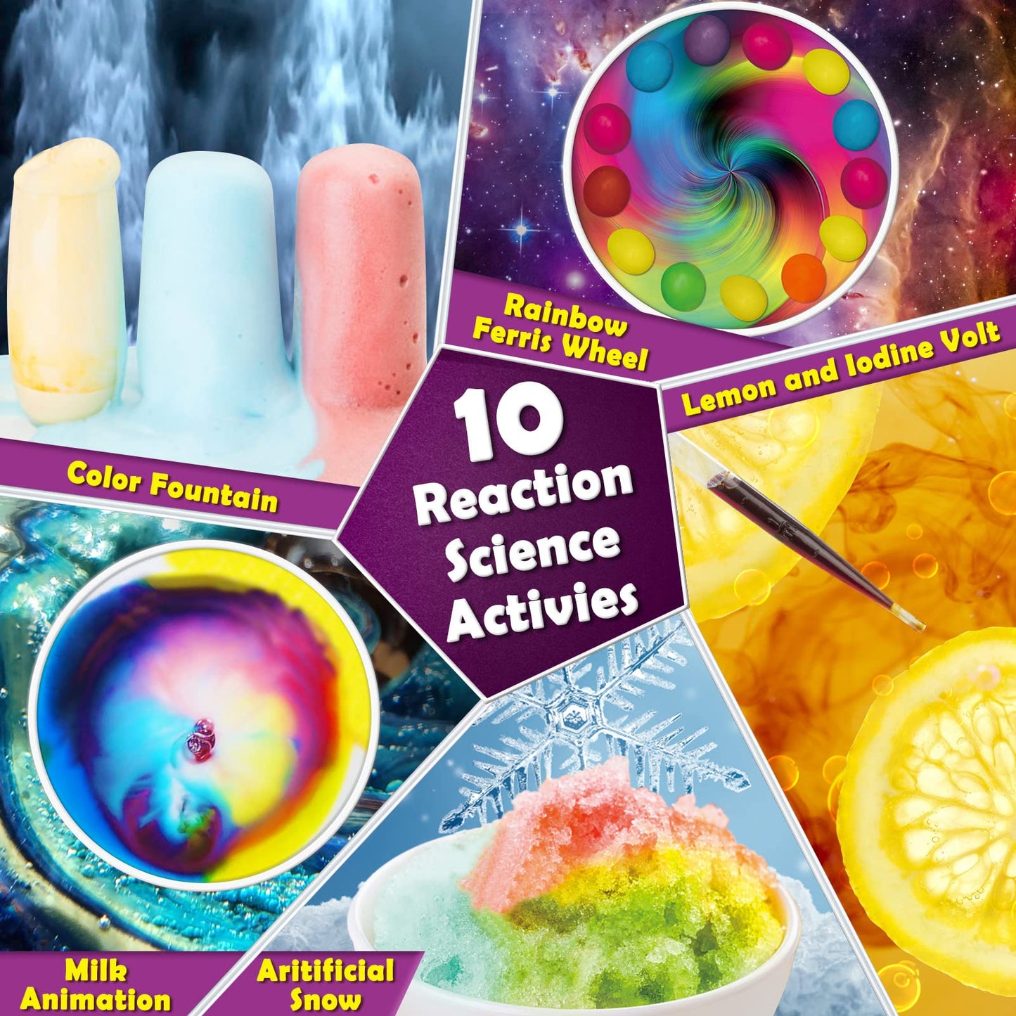 UNGLINGA 30 Experiments Science Kit for Kids – Lab Coat, Safety Glasses & STEM Toys