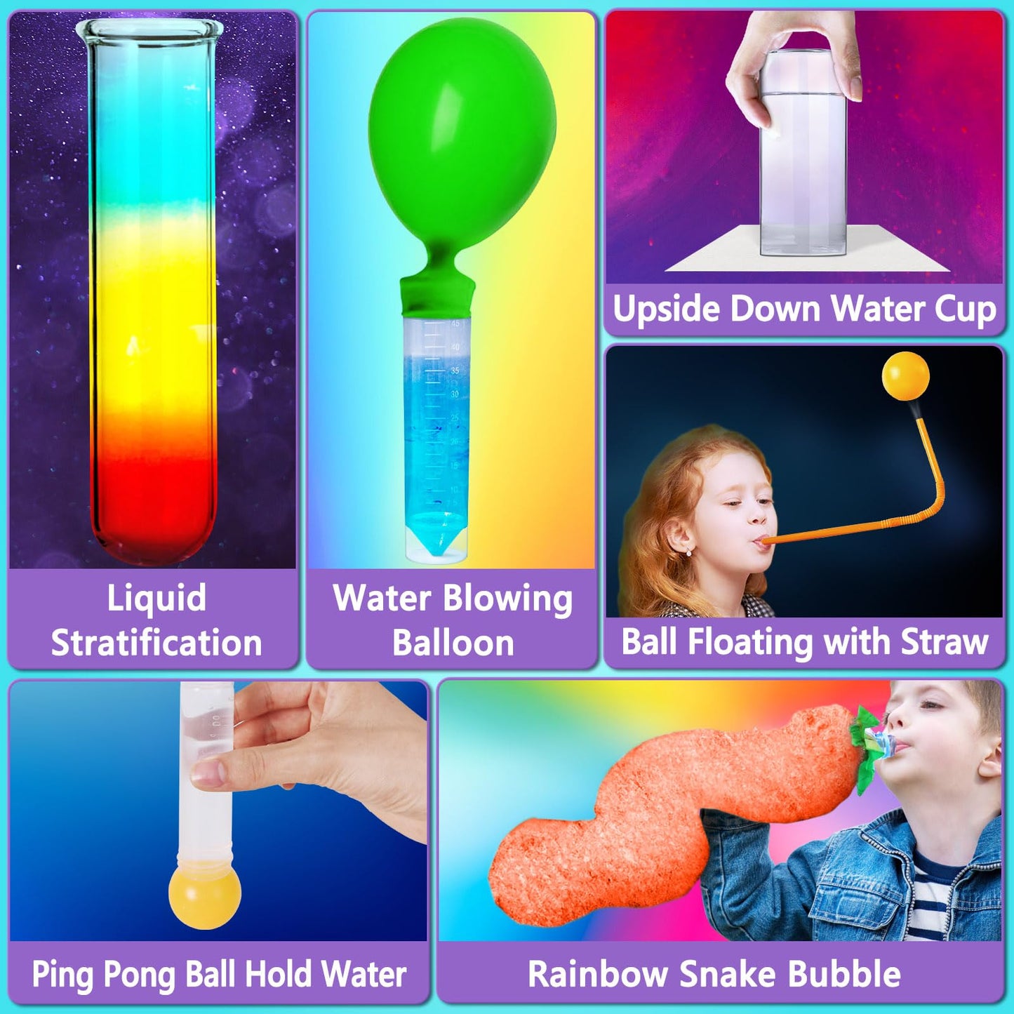 UNGLINGA 70+ Experiments Science Kit | STEM Chemistry & Physics Set for Kids