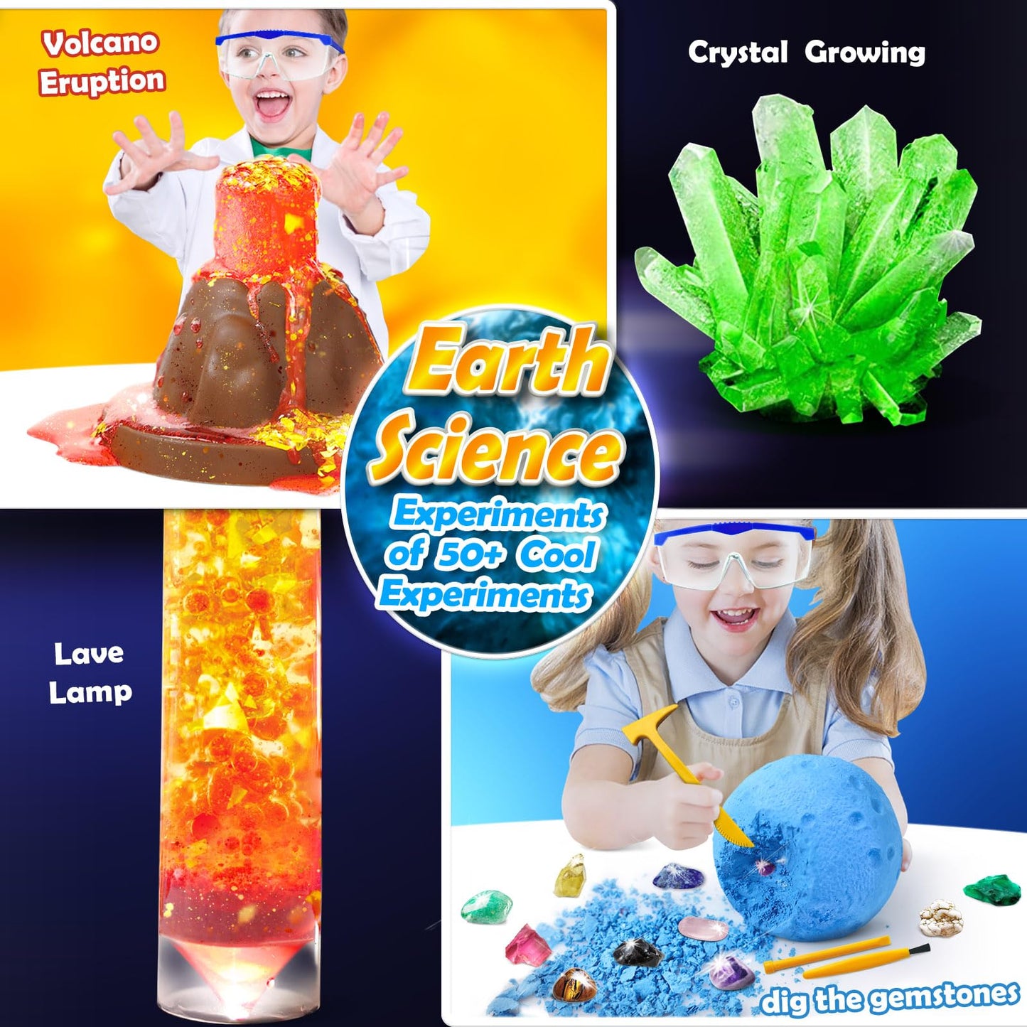 UNGLINGA 50+ Science Lab Experiments Kit for Kids | STEM Activities & Chemistry Set