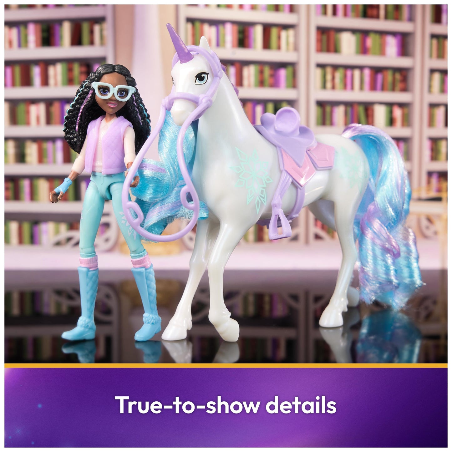 Unicorn Academy Layla & Glacier Set – Dolls & Unicorn Toys with Accessories & Hair Tool (Ages 4+)