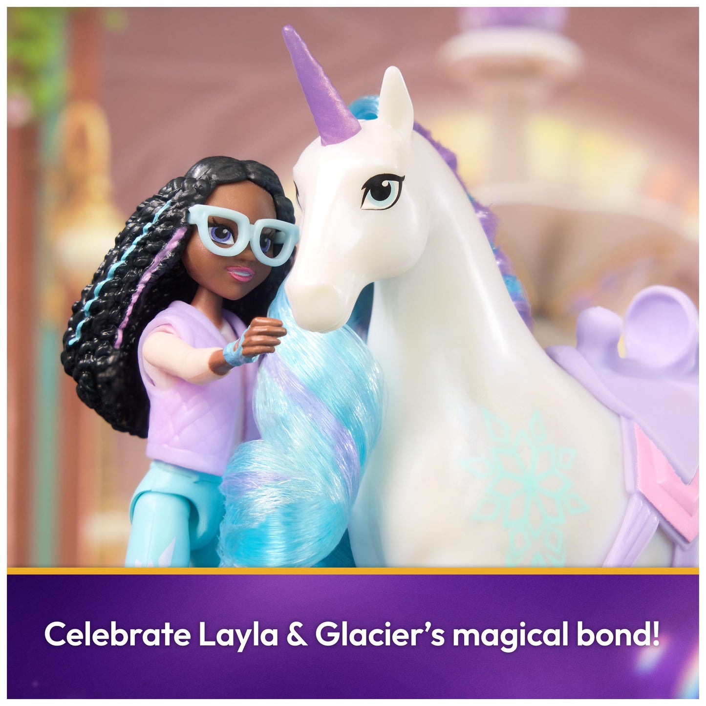 Unicorn Academy Layla & Glacier Set – Dolls & Unicorn Toys with Accessories & Hair Tool (Ages 4+)