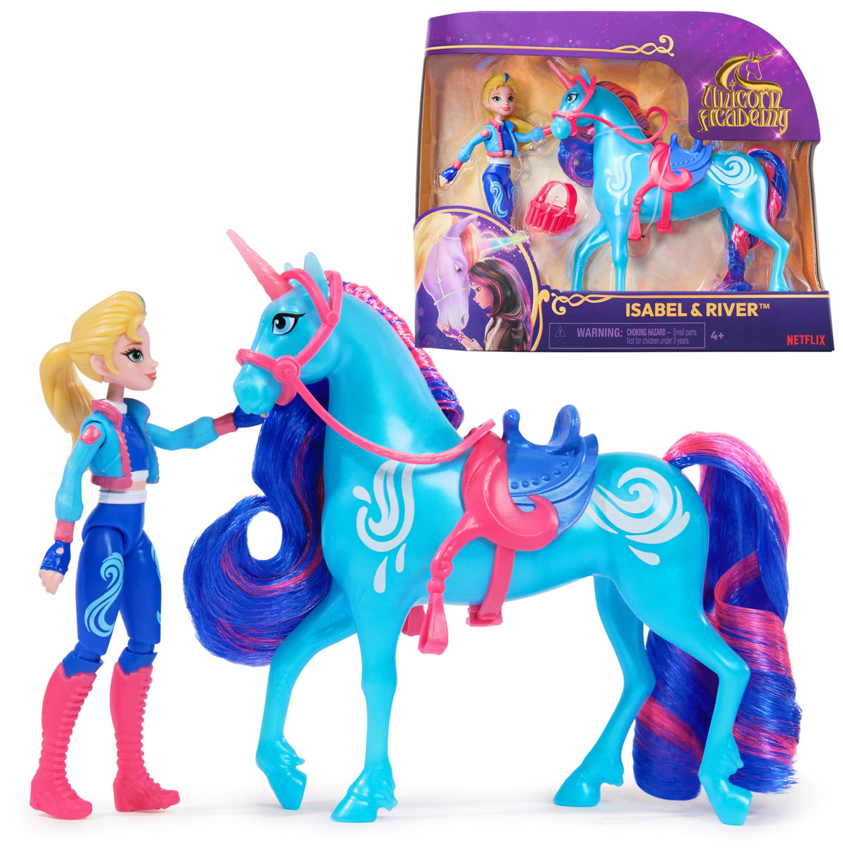 Unicorn Academy Isabel & River Set – Doll & Unicorn Toys for Girls