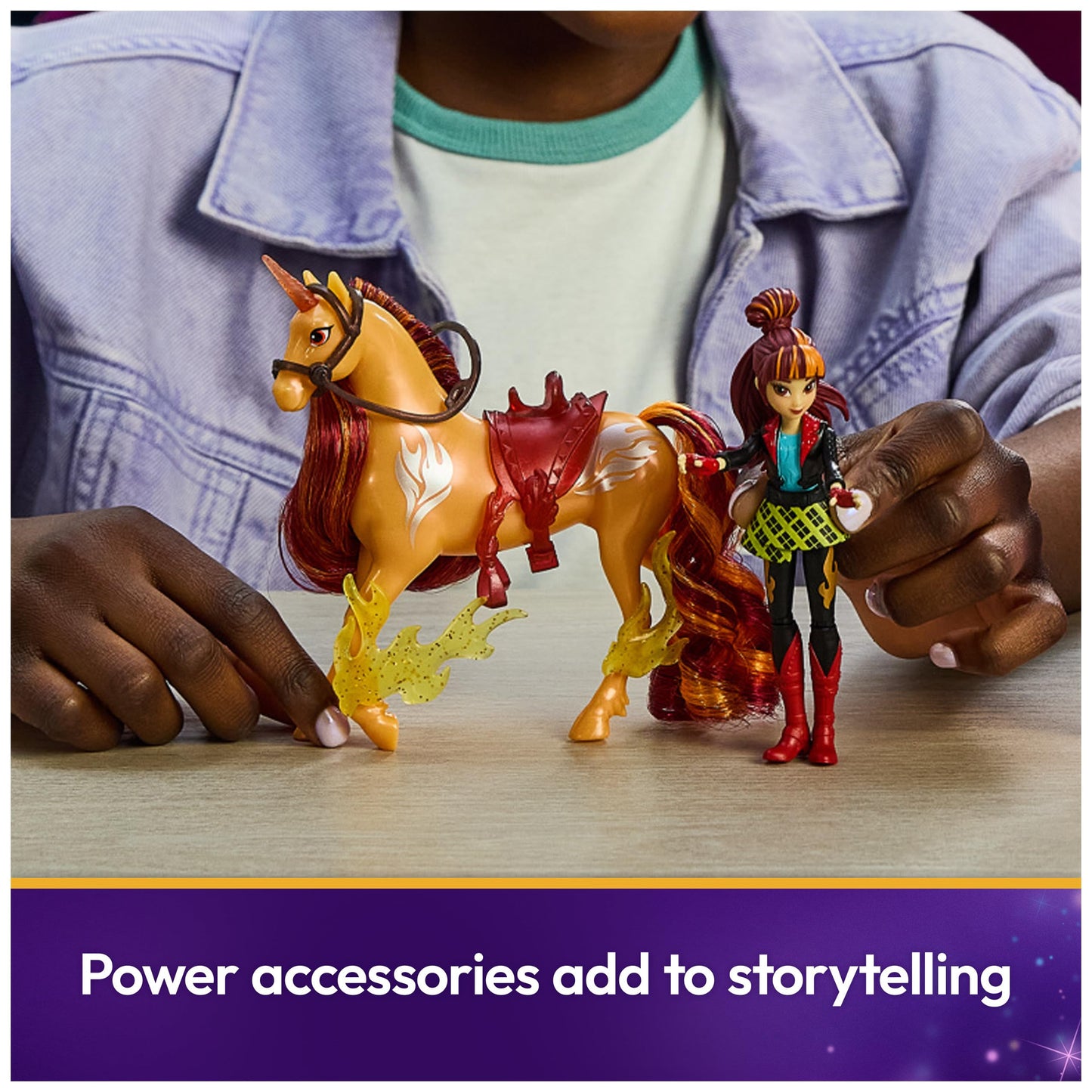 Unicorn Academy Valentina & Cinder Power of Friendship Set – Poseable 4.5-Inch Doll & 5-Inch Unicorn
