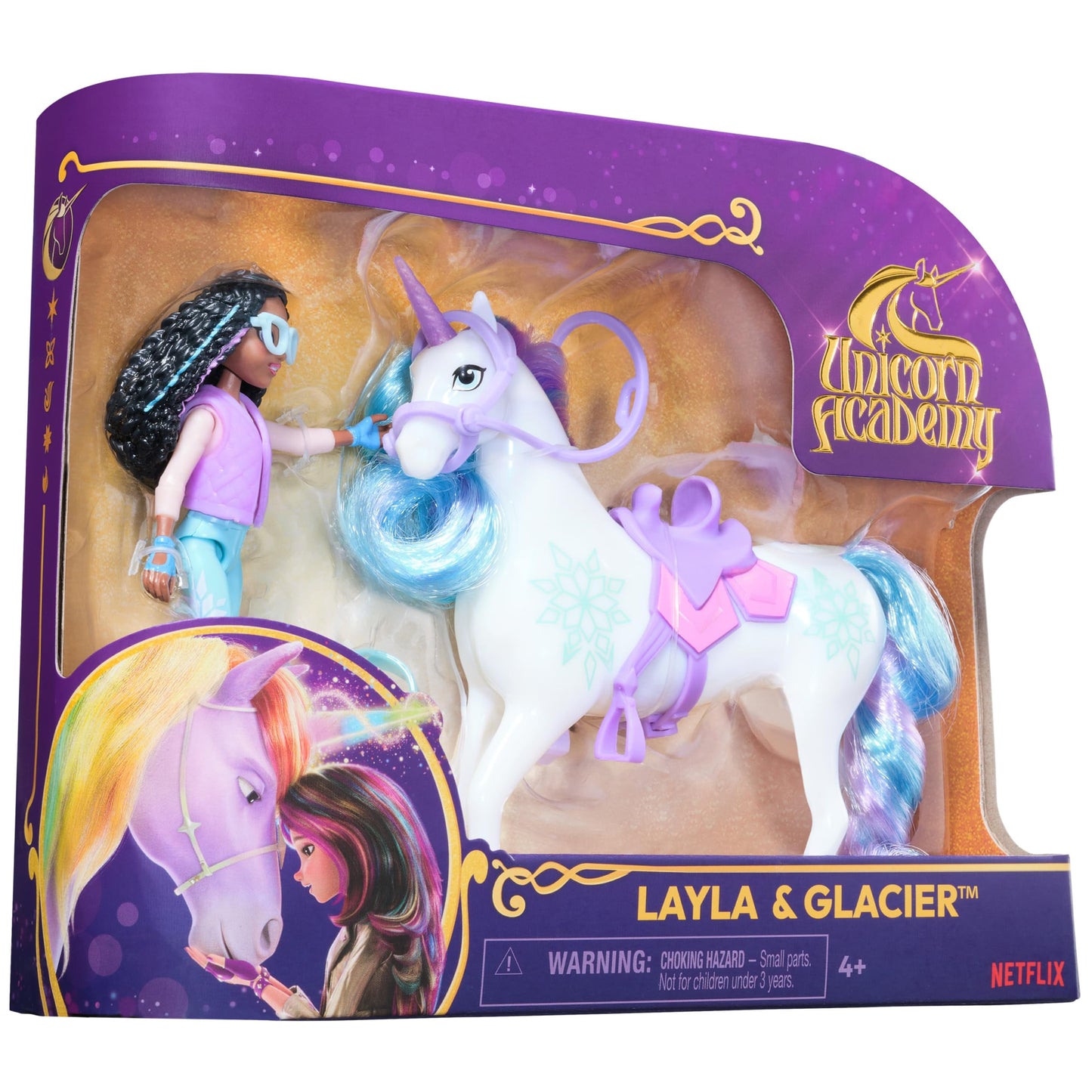 Unicorn Academy Layla & Glacier Set – Dolls & Unicorn Toys with Accessories & Hair Tool (Ages 4+)