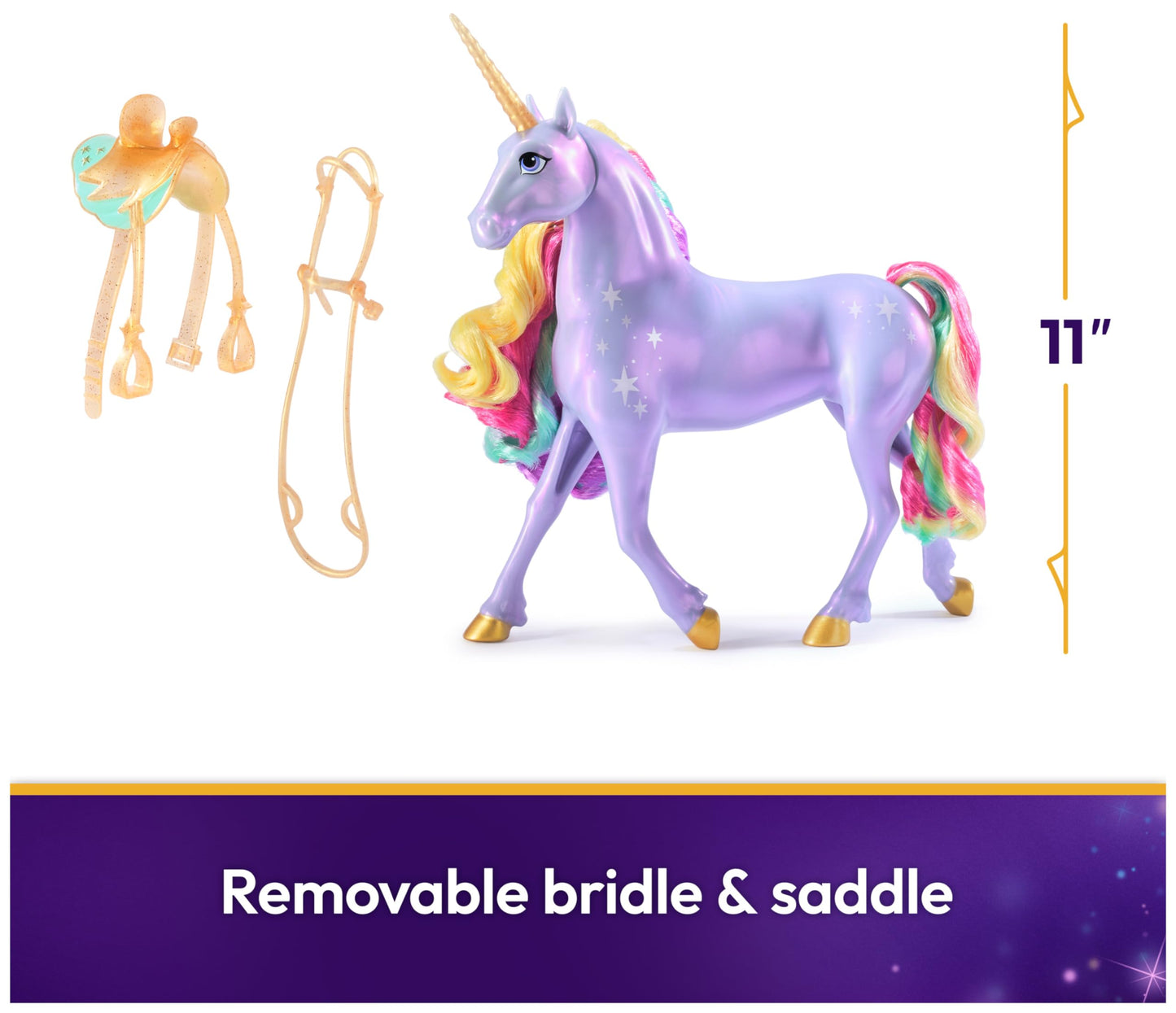 Unicorn Academy Rainbow Light-up Wildstar – Interactive Rainbow Unicorn Toy with Lights, Sounds & Music