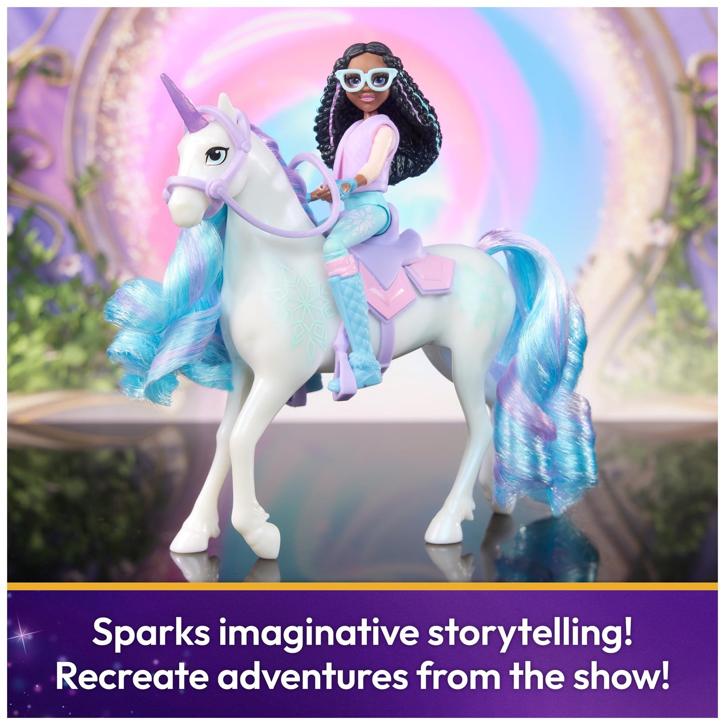 Unicorn Academy Layla & Glacier Set – Dolls & Unicorn Toys with Accessories & Hair Tool (Ages 4+)