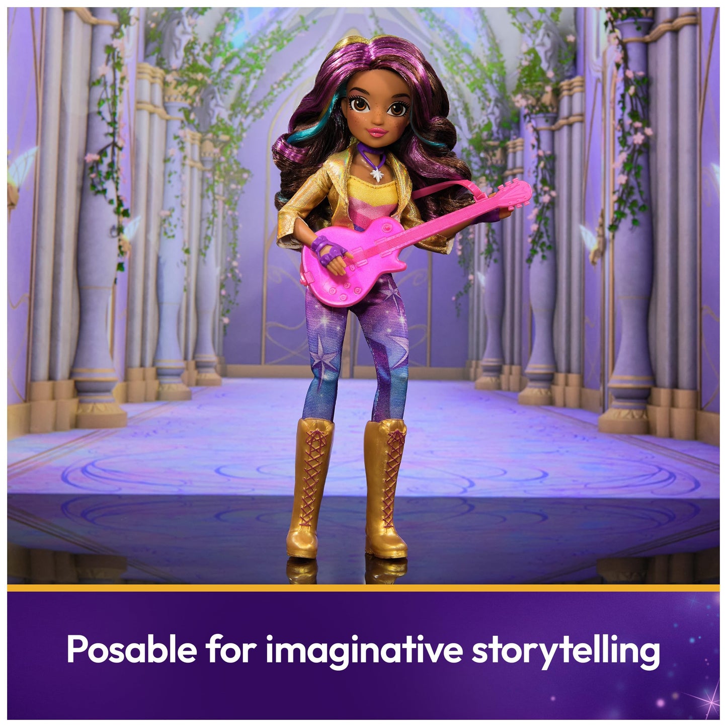 Unicorn Academy Sophia Doll – Power of Friendship, Guitar & 6 Fashion Accessories, 9.5-Inch