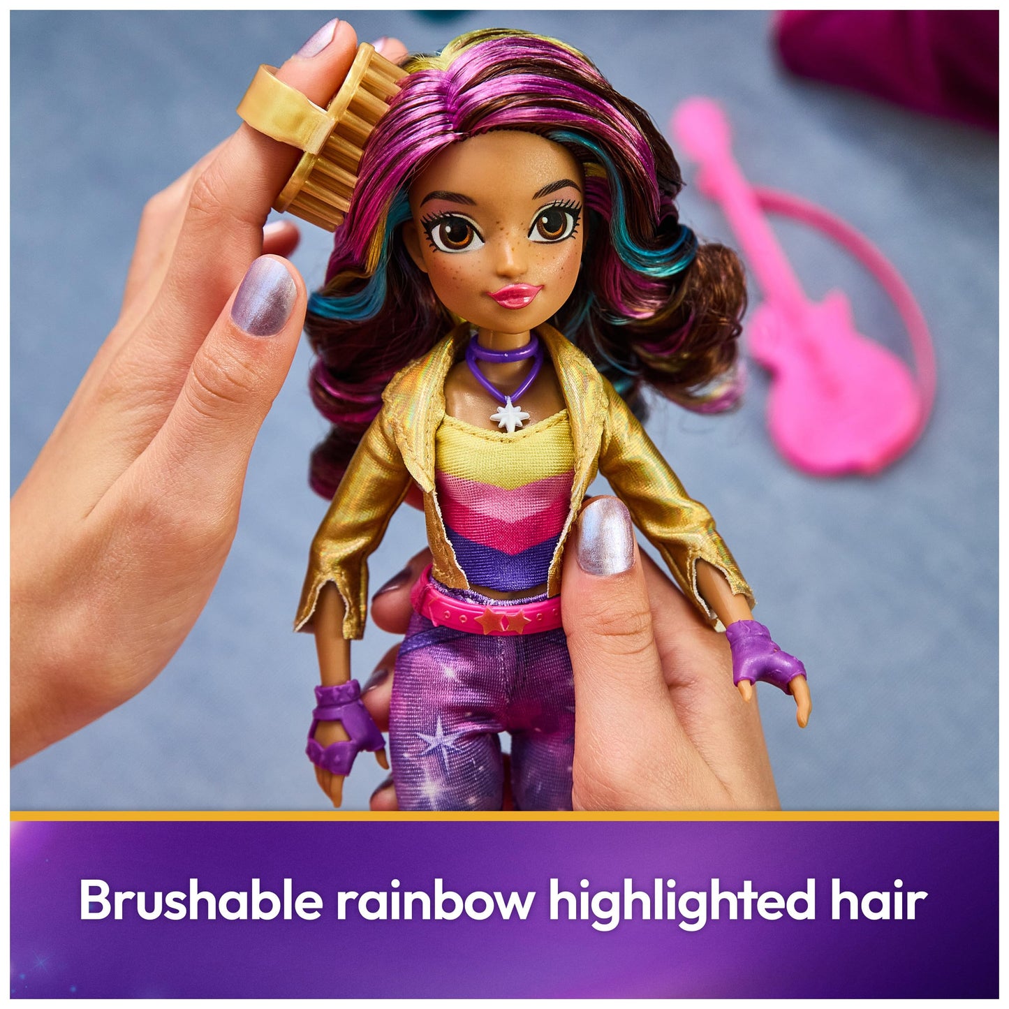 Unicorn Academy Sophia Doll – Power of Friendship, Guitar & 6 Fashion Accessories, 9.5-Inch