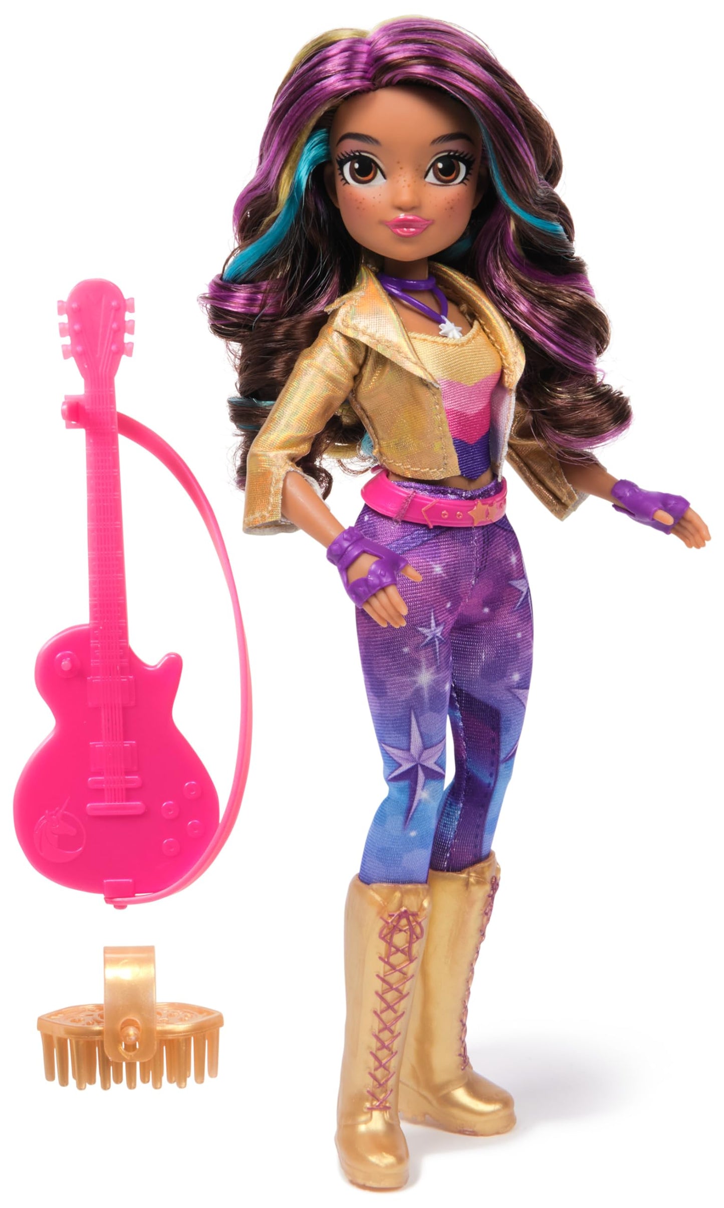 Unicorn Academy Sophia Doll – Power of Friendship, Guitar & 6 Fashion Accessories, 9.5-Inch