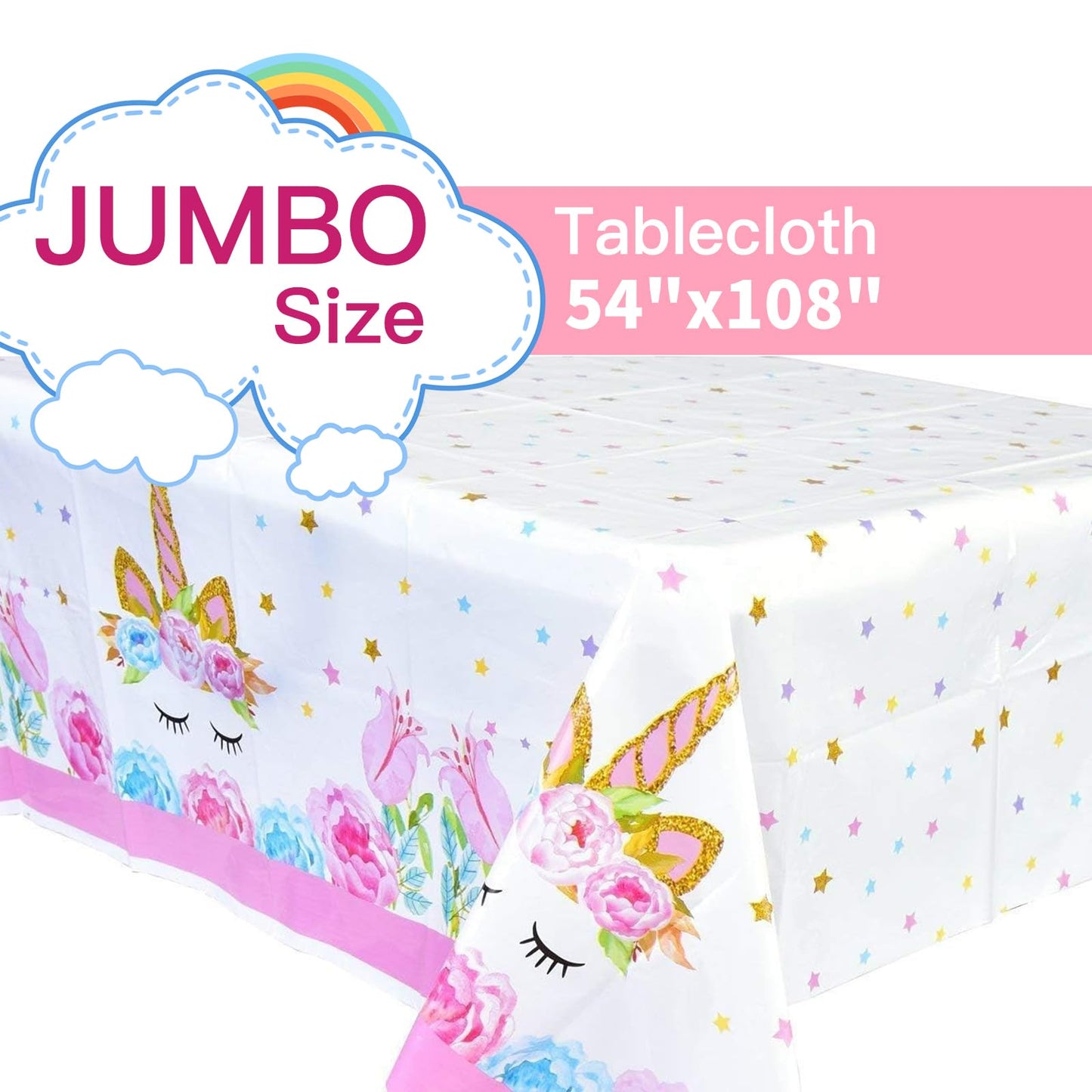 Unicorn Birthday Party Supplies Set – All-in-One Decor Kit with Plates, Cups, Napkins & More | Best Value