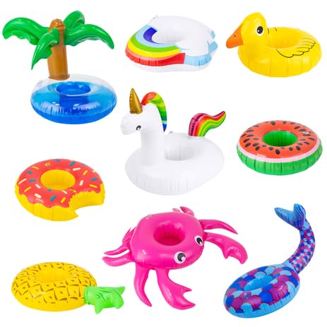 UNICORN ELEMENT 9 Pcs Doll Swim Accessories for 11.5-Inch Dolls – Pool Floaties & Drink Holder