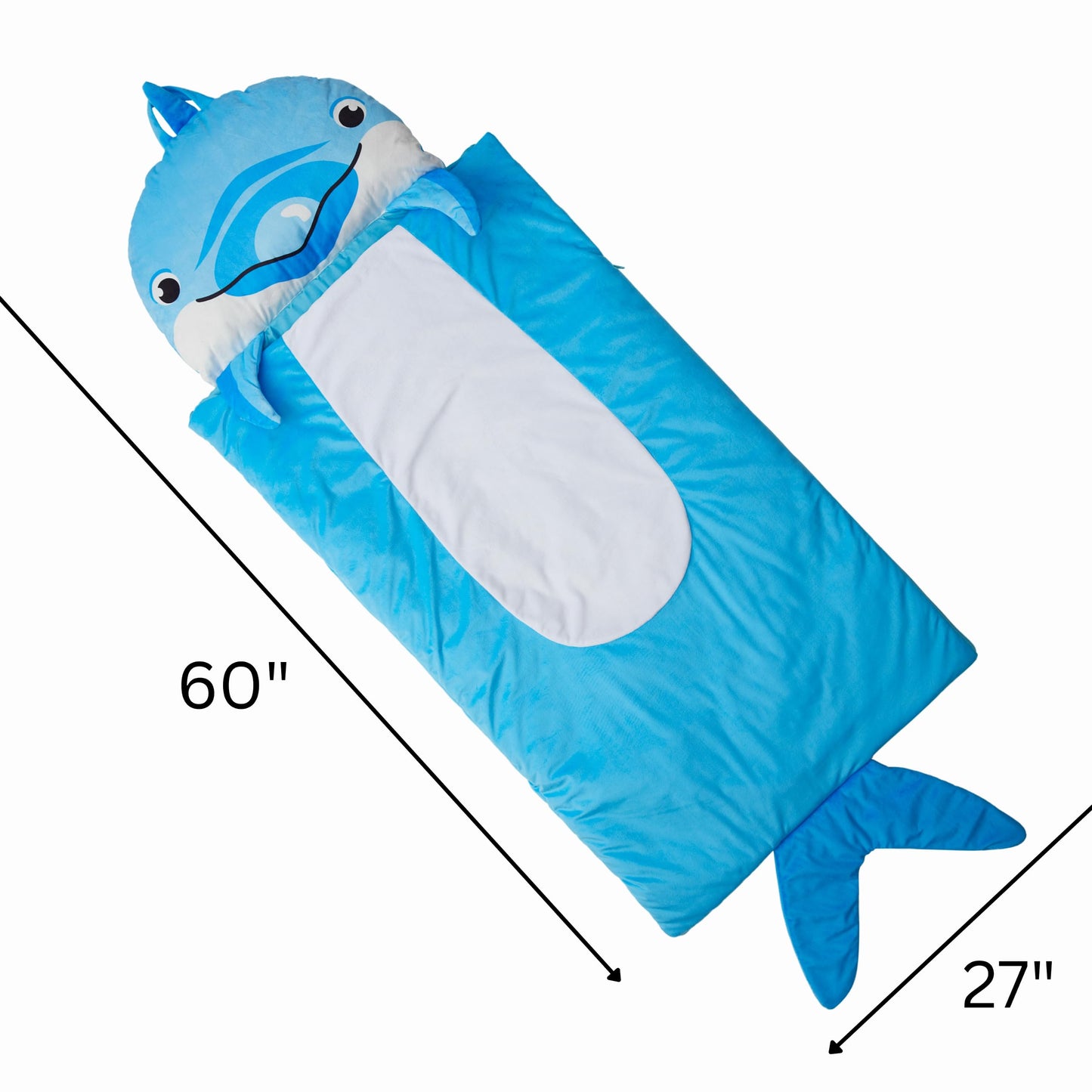 Nap Buddy Sleeping Bag for Kids - Convertible Dolphin Travel Lounger | Unicorns & Robots