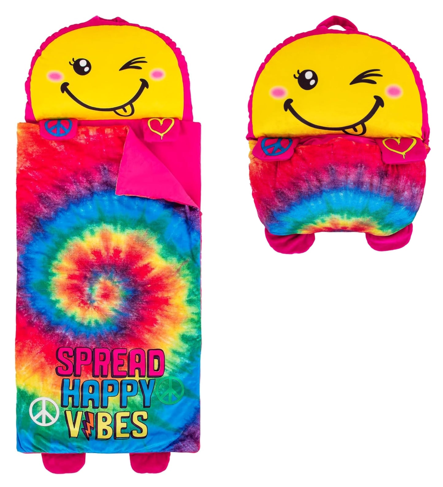 Unicorns & Robots Tie-Dye Nap Mat for Daycare & Preschool – Cozy Nap Buddies for Ages 3+