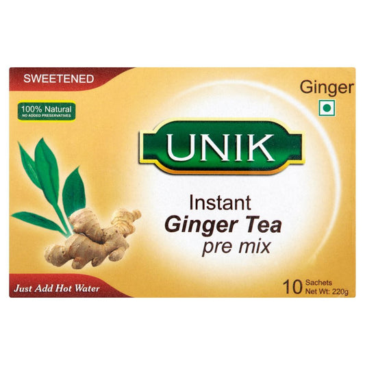 Unik Ginger Tea Sweetened 220g (Case of 5)