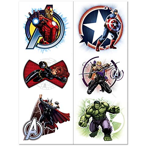 Unique Avengers Birthday Party Supplies Favor Bundle – 8 Loot Bags, 8 Bracelets, 8 Pencils, 12 Tattoos, 24 Stickers