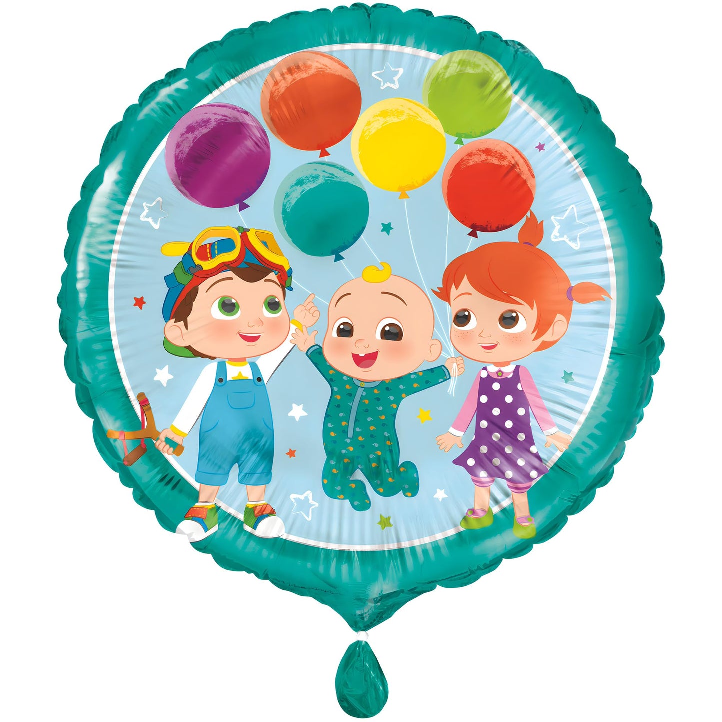 Unique Cocomelon Round Foil Balloon – 18 Inch, Easy to Inflate, Colorful Party Decor