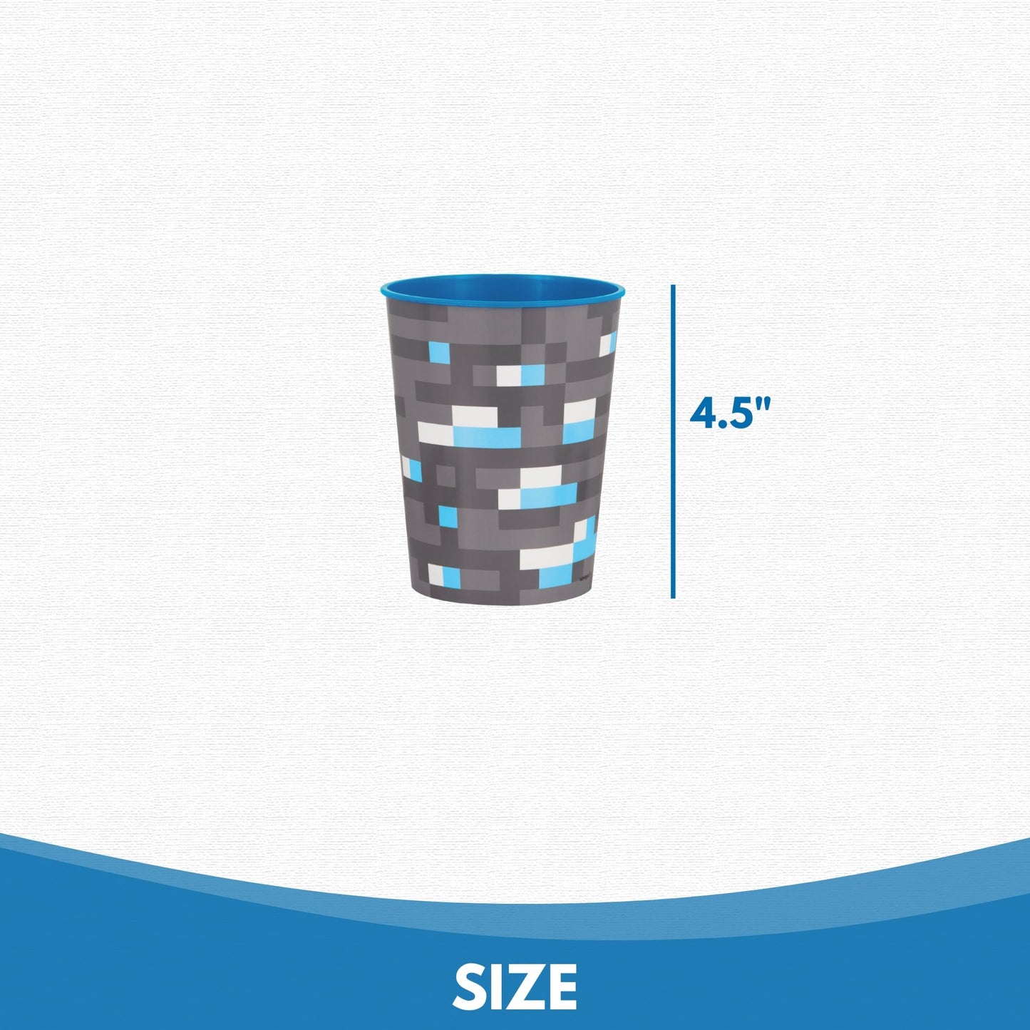 Unique Minecraft Party Favor Cups - 6 Reusable 16 oz Cups (Officially Licensed)