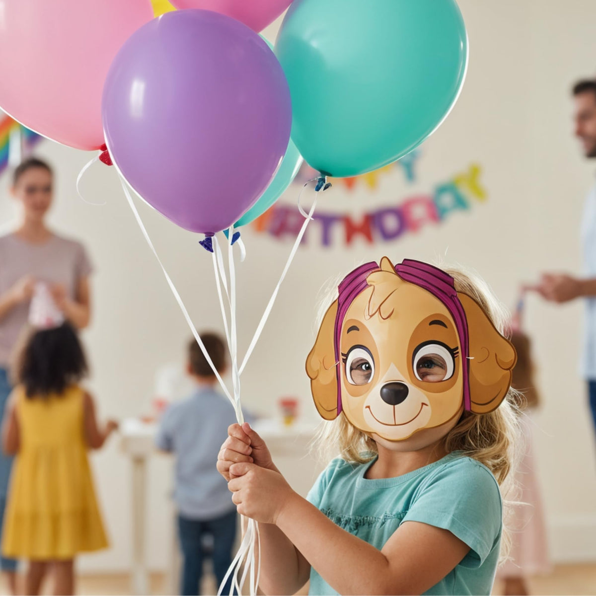 Unique Paw Patrol Party Masks – 24 Count | Officially Licensed
