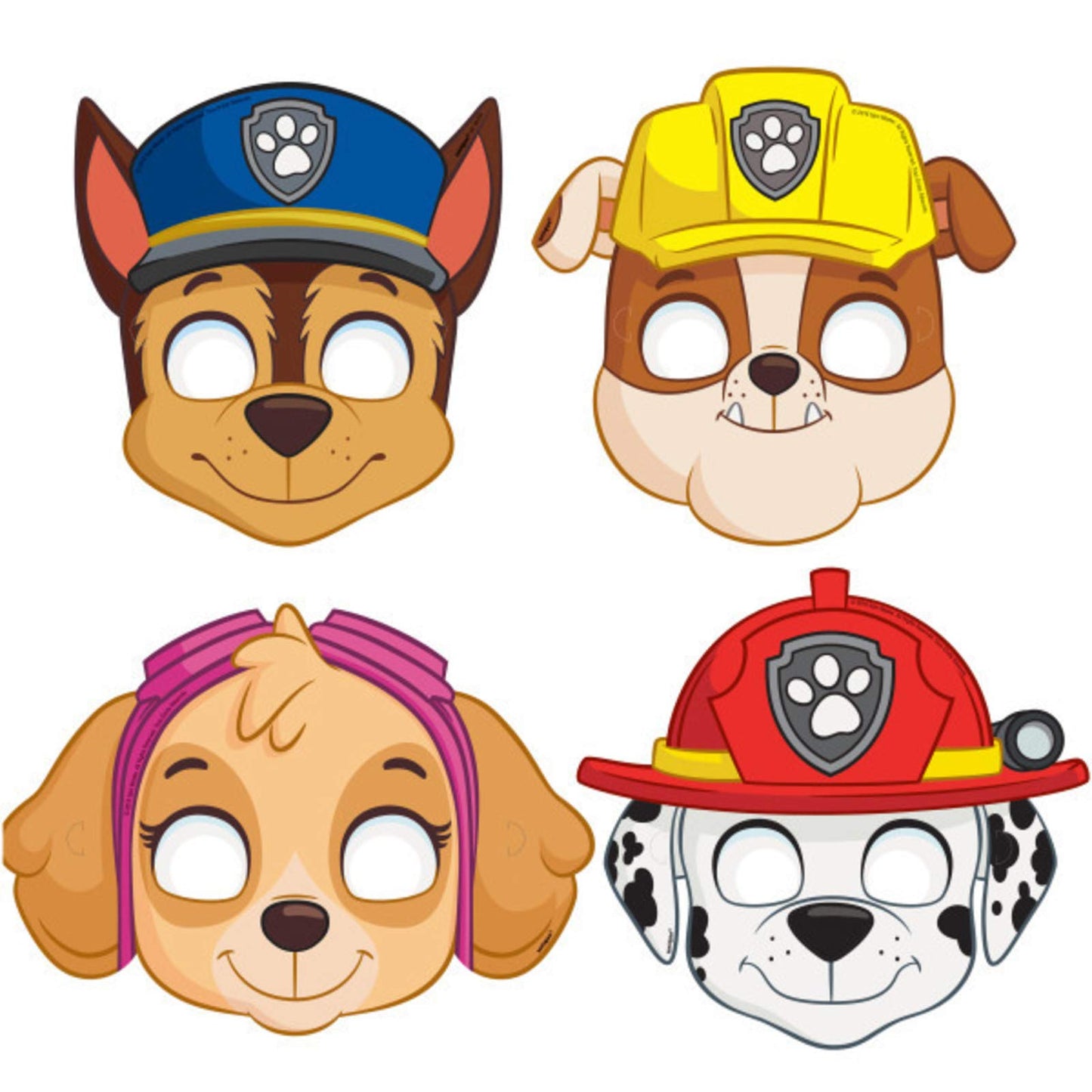 Unique Paw Patrol Party Masks (8 Pack) – Durable, Fun Favors for Kids' Themed Parties