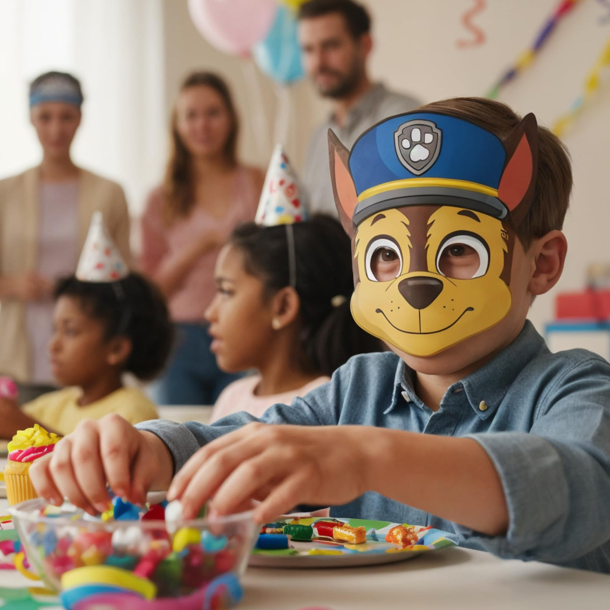 Unique Paw Patrol Party Masks – 24 Count | Officially Licensed