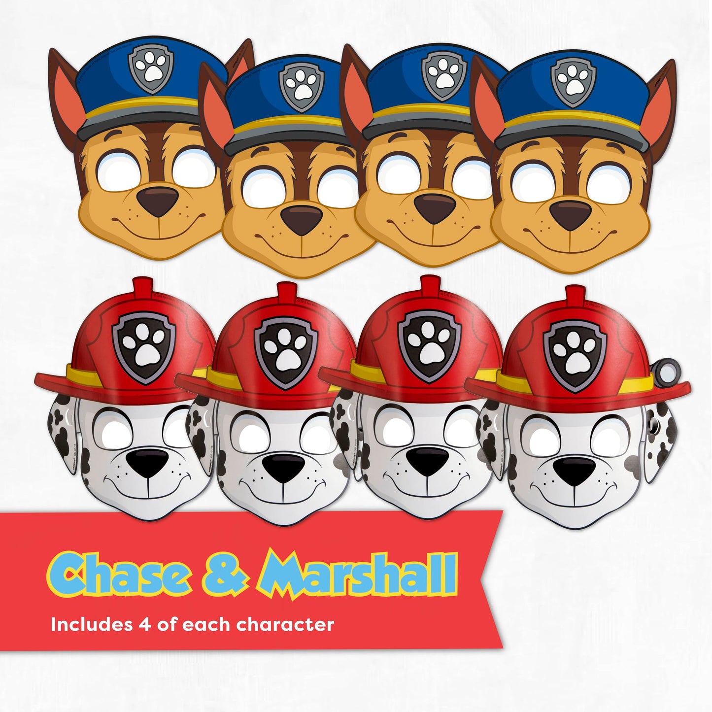 Unique Paw Patrol Masks 16 Pack – Officially Licensed Party Favors & Decorations