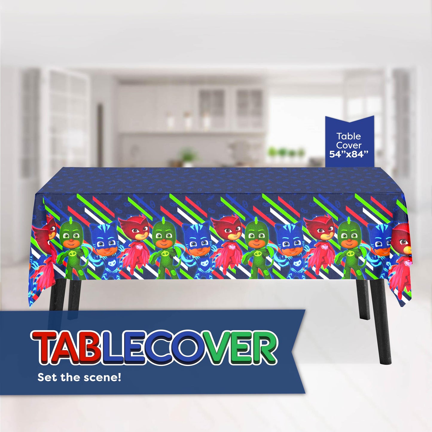 PJ Masks Birthday Party Supplies Set for 16 Guests | Decor, Plates, Cups & Button | Unique