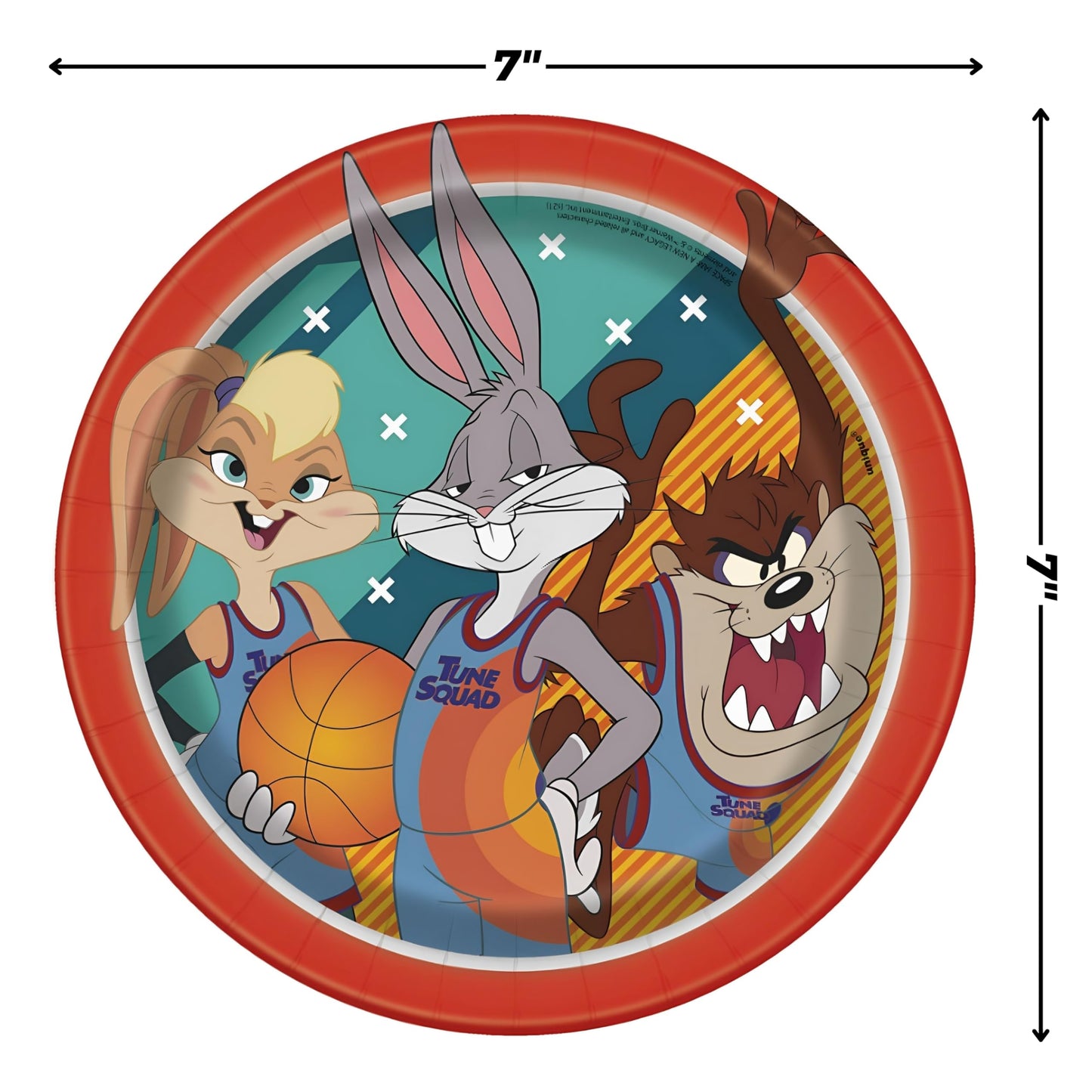 Unique 20924/U Space Jam Disposable Dessert Plates – 7-Inch, Pack of 8