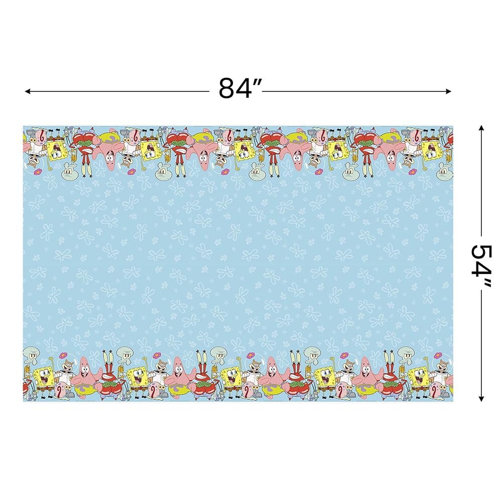 Unique SpongeBob Table Cover 54x84 Plastic — Kids Birthday Party