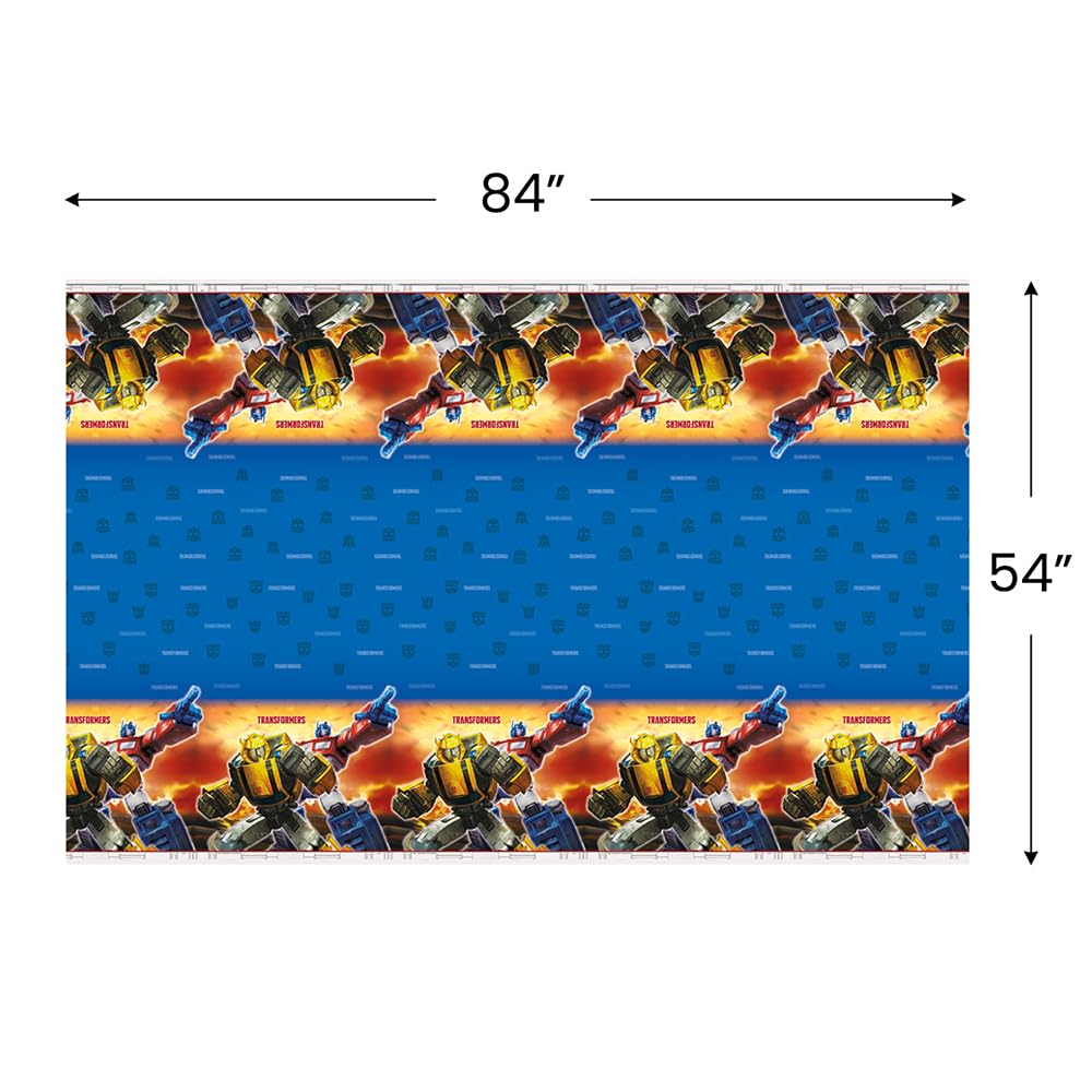 Unique Transformers Rectangular Plastic Table Cover 54x84 in - 1 Pc