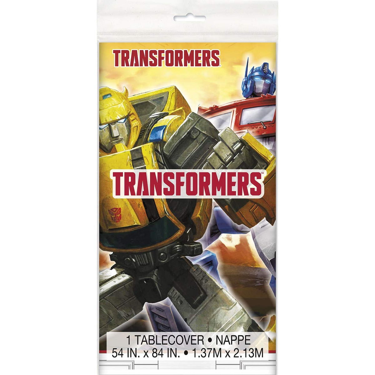 Unique Transformers Rectangular Plastic Table Cover 54x84 in - 1 Pc