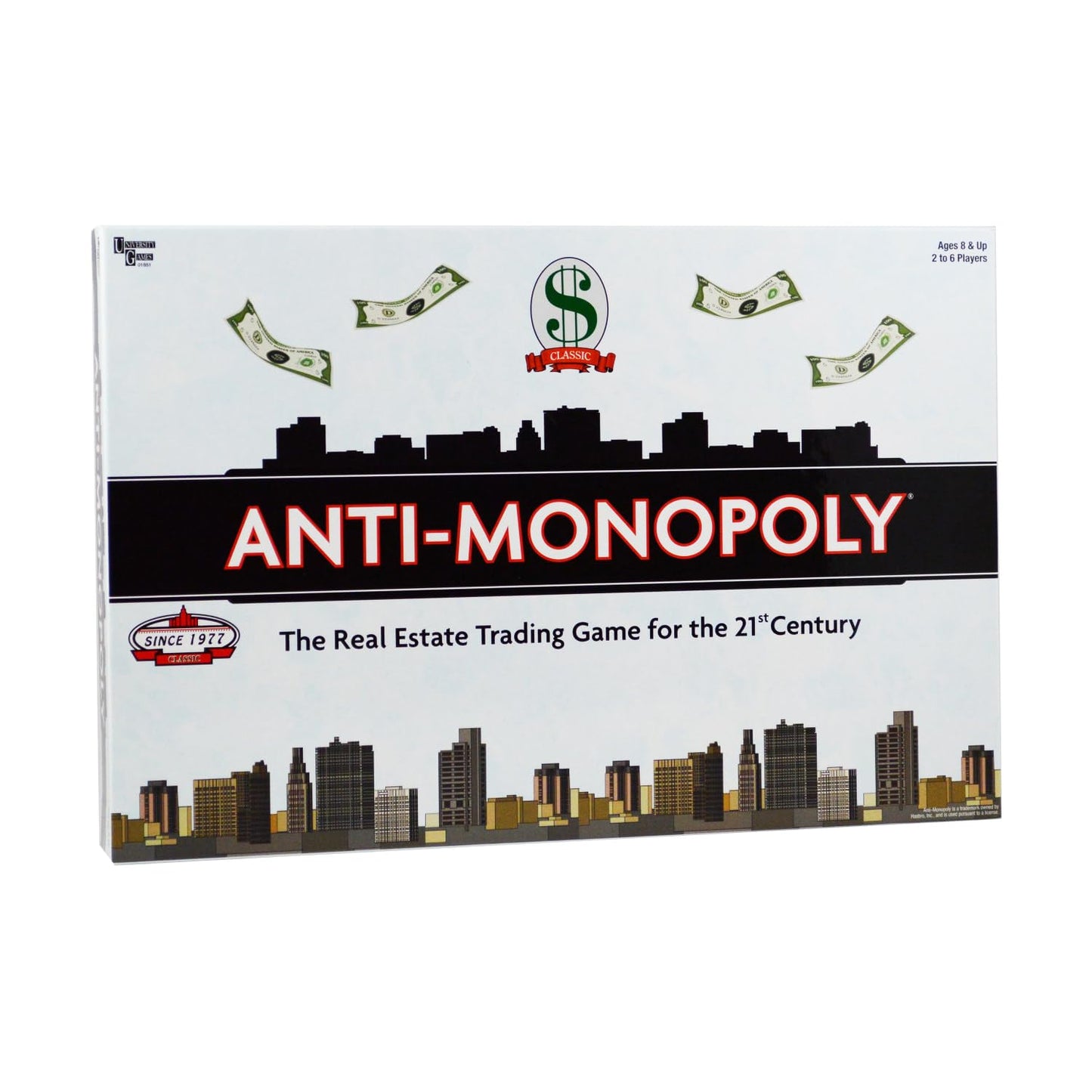 University Games Anti-Monopoly: Fresh Twist on Real Estate Strategy for 2-4 Players