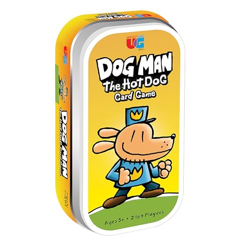 Dog Man Hot Dog Card Game in Tin – Fast-Paced Family Card Game by University Games (Ages 5+)